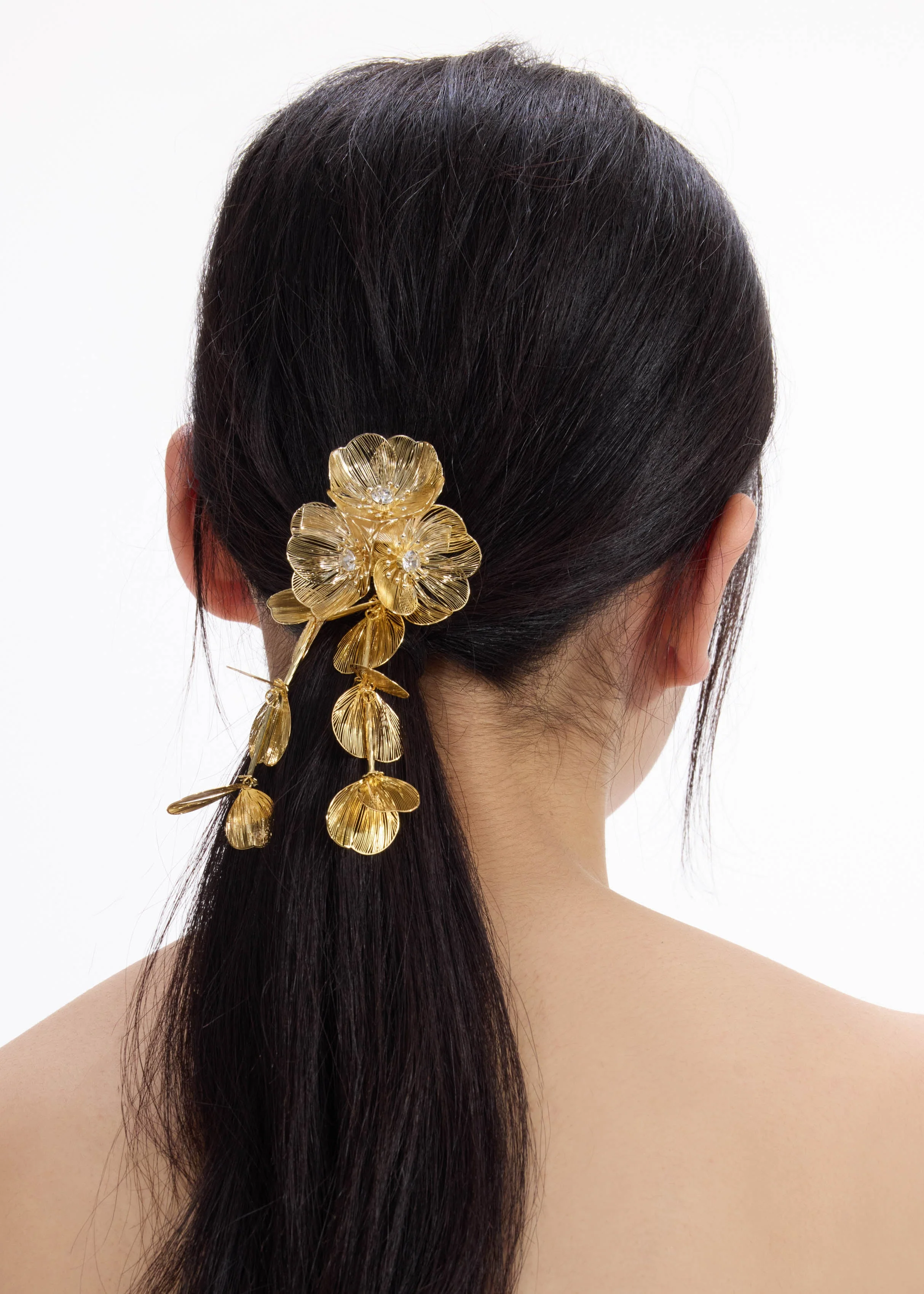 Gold Floral Hairclip - Image 2