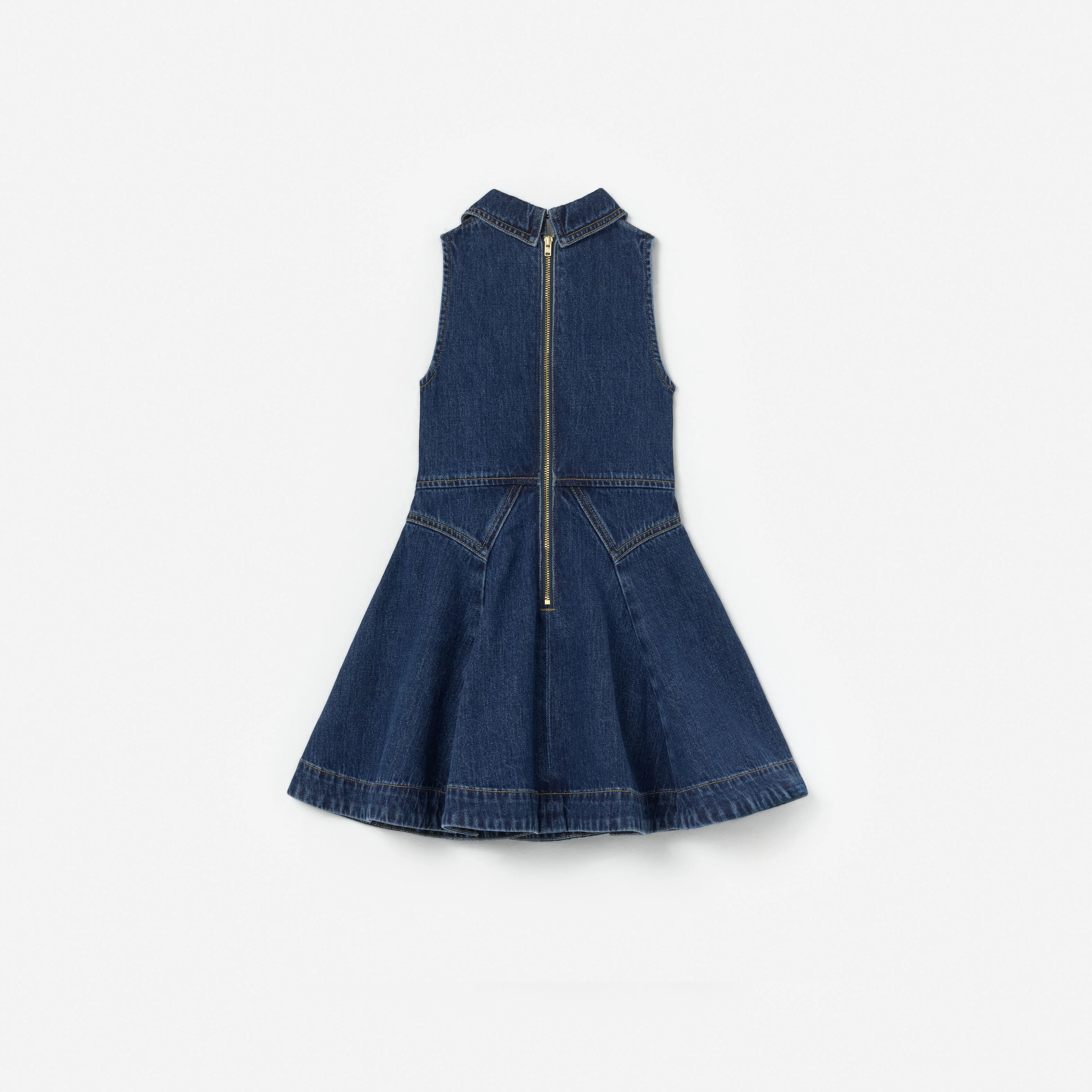 Denim Collared Dress - Image 2