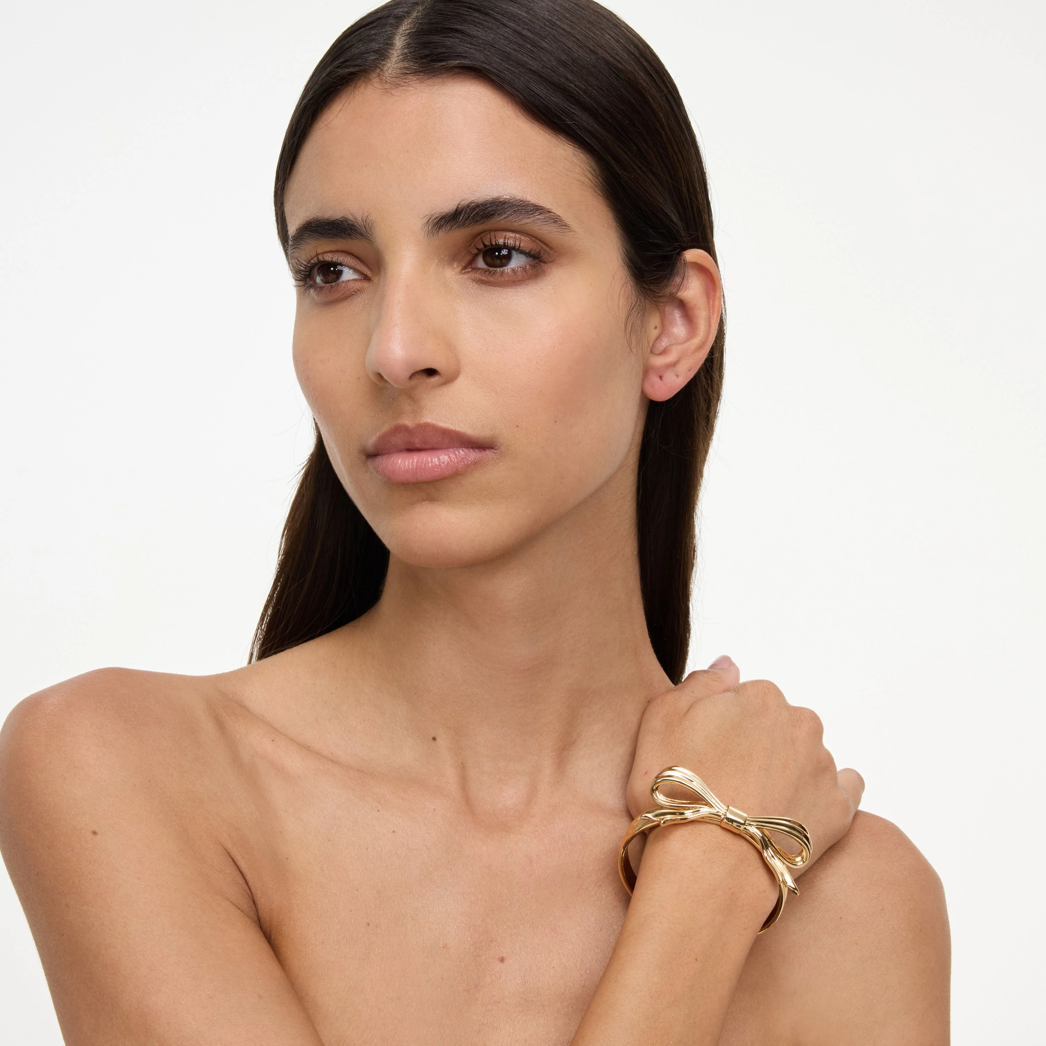 Gold Bow Bangle - Image 2