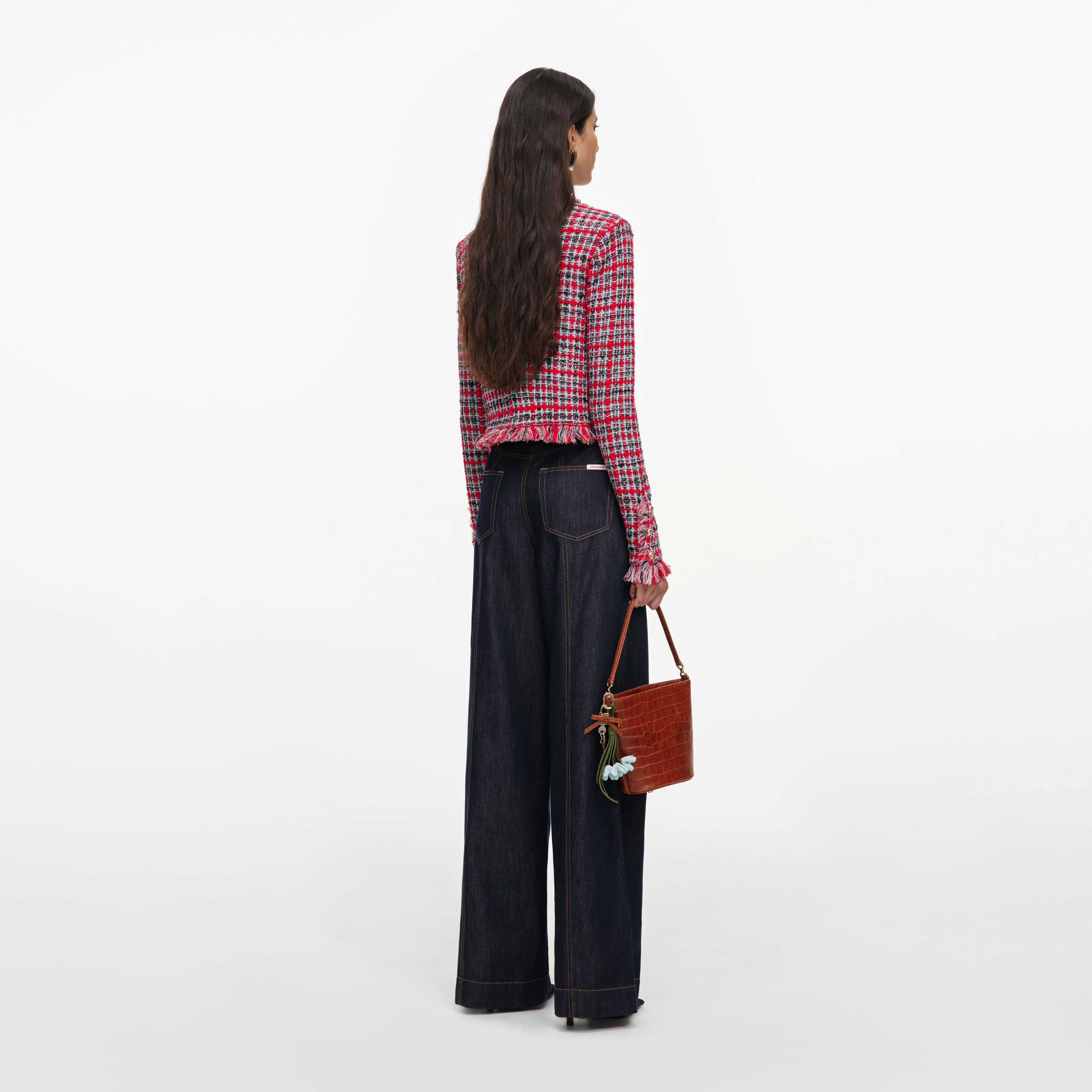 Indigo Denim Straight Leg Jeans - Image 3