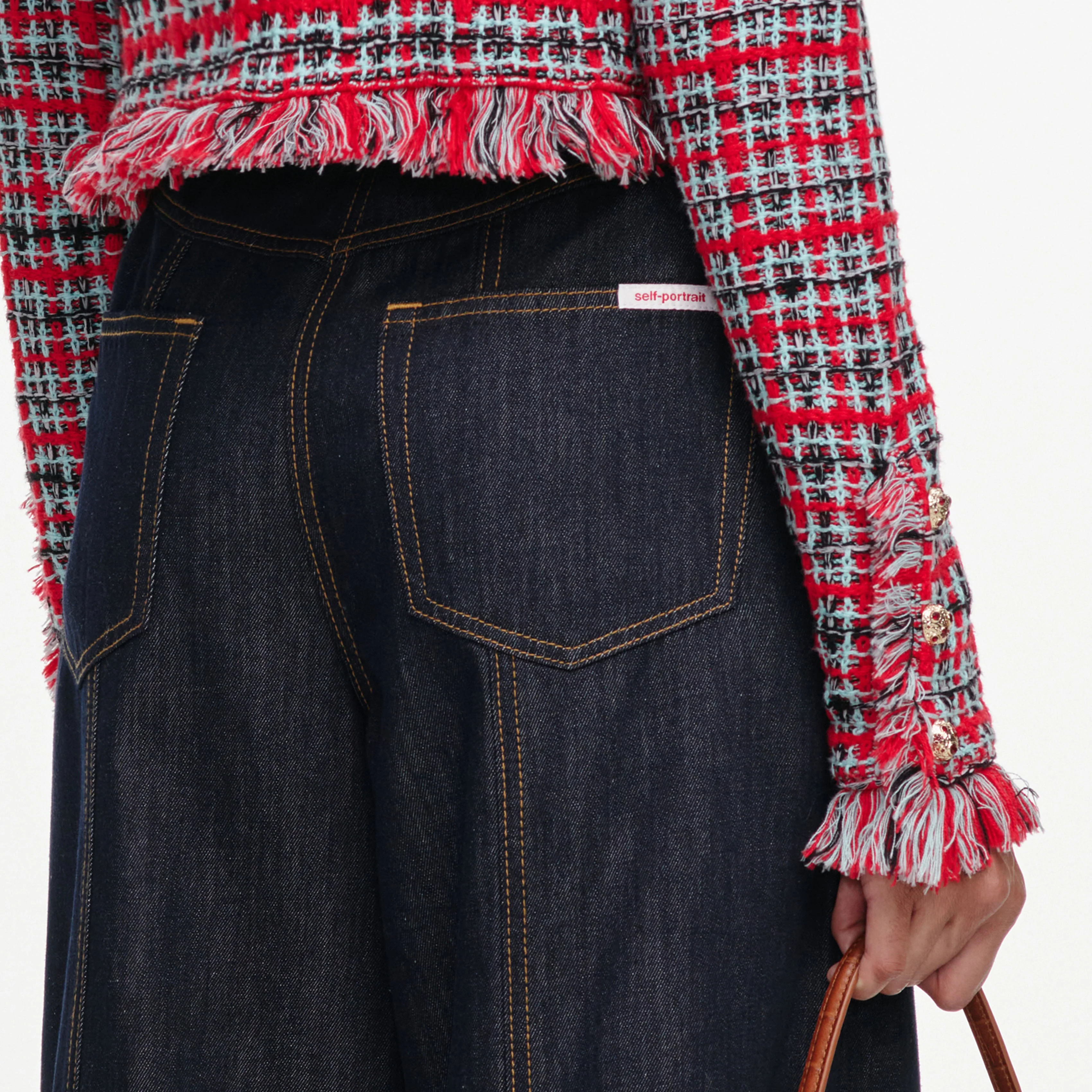 Indigo Denim Straight Leg Jeans - Image 5