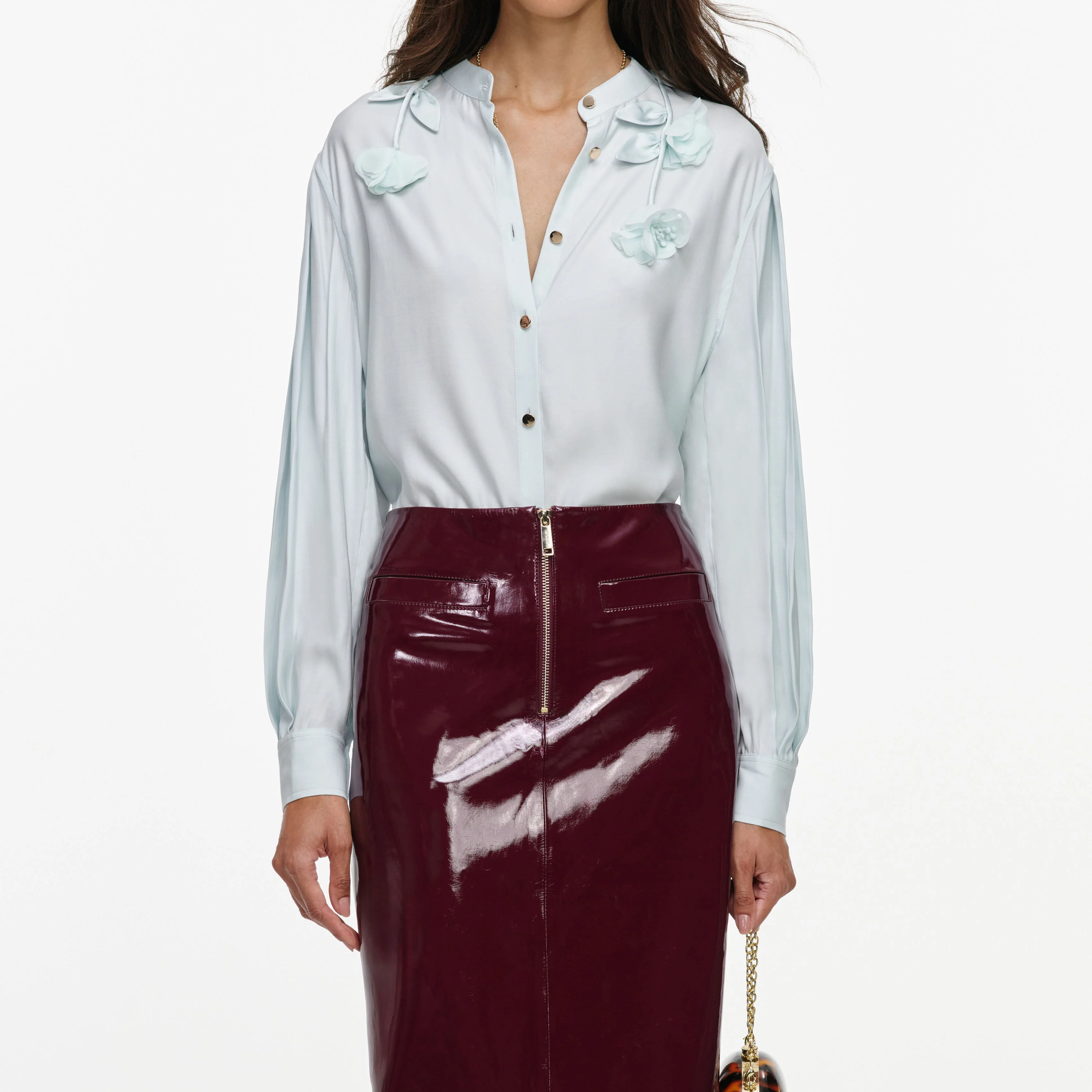 Light Blue Viscose Blouse - Image 4