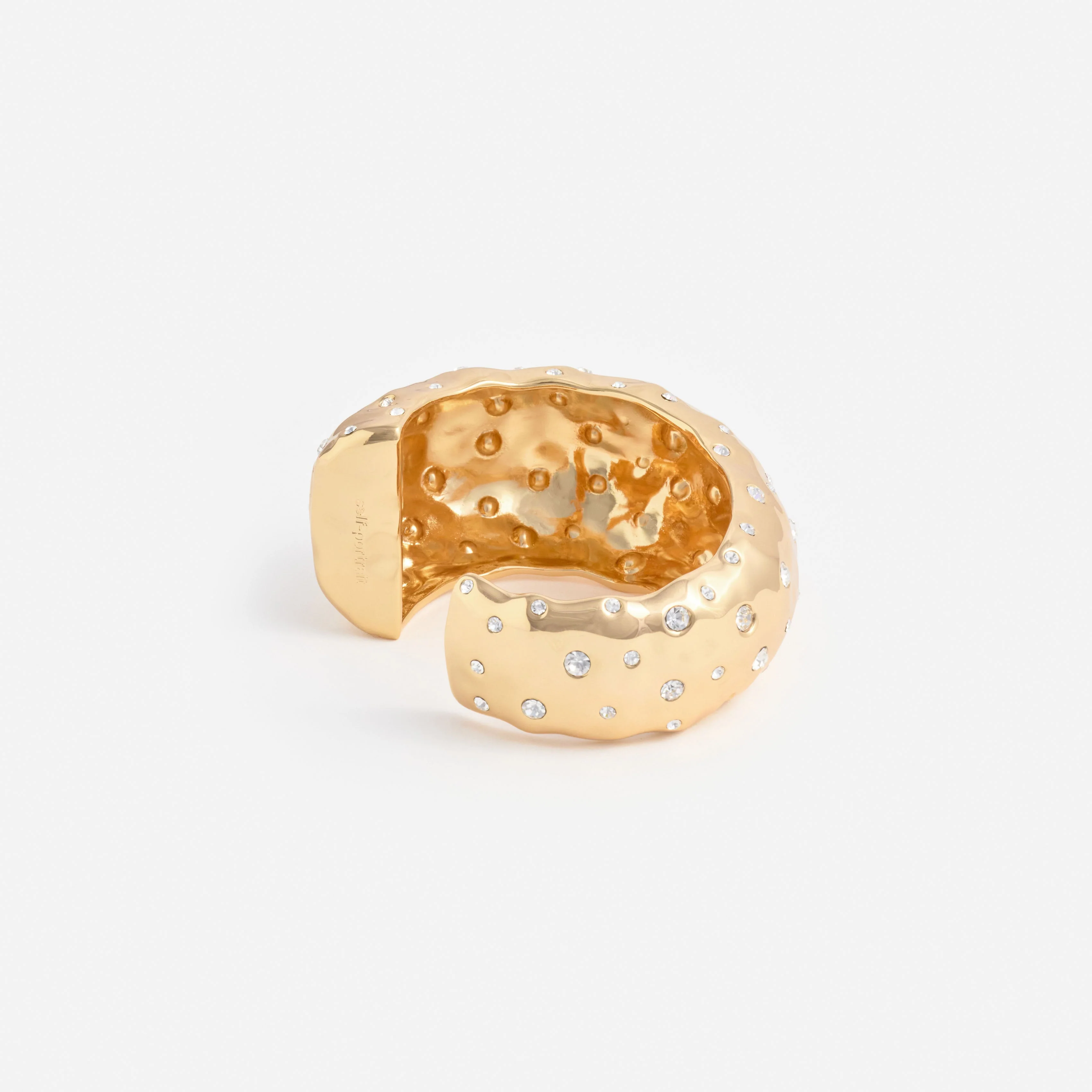 Mottled Gold Crystal Bangle - Image 2