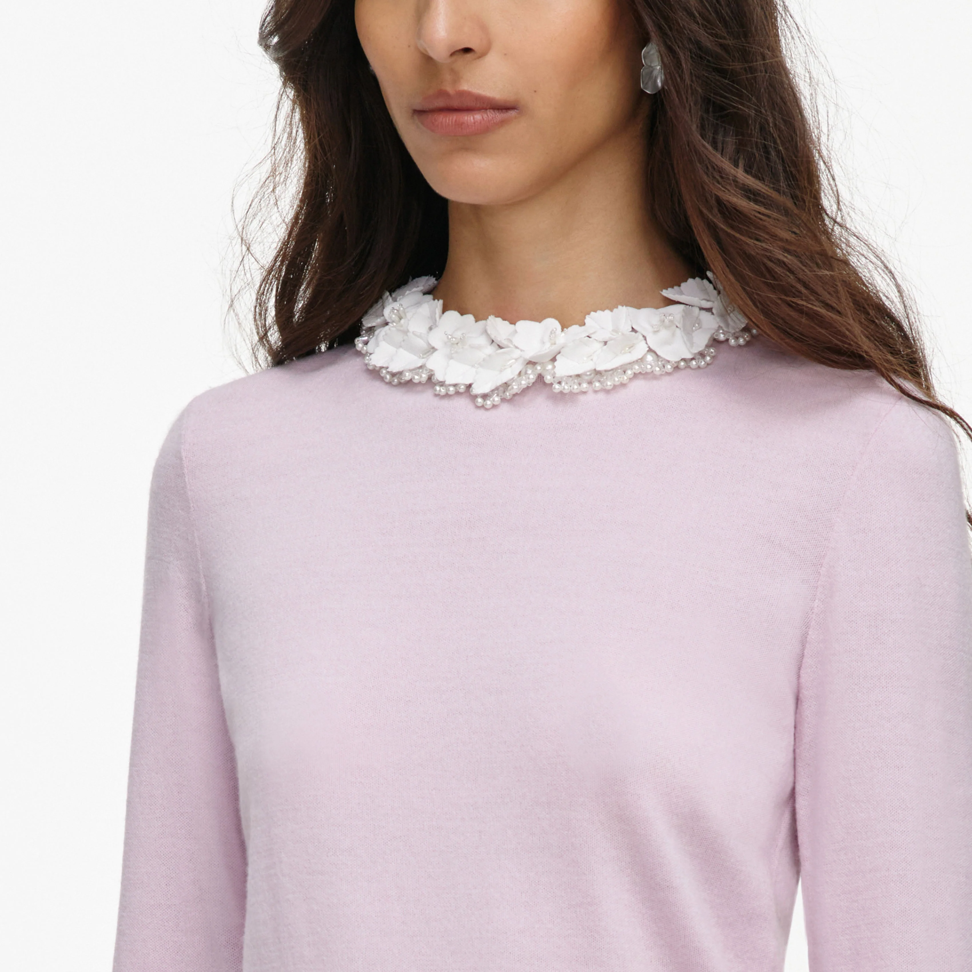 Pink Flower Light Knit Jumper - Image 5