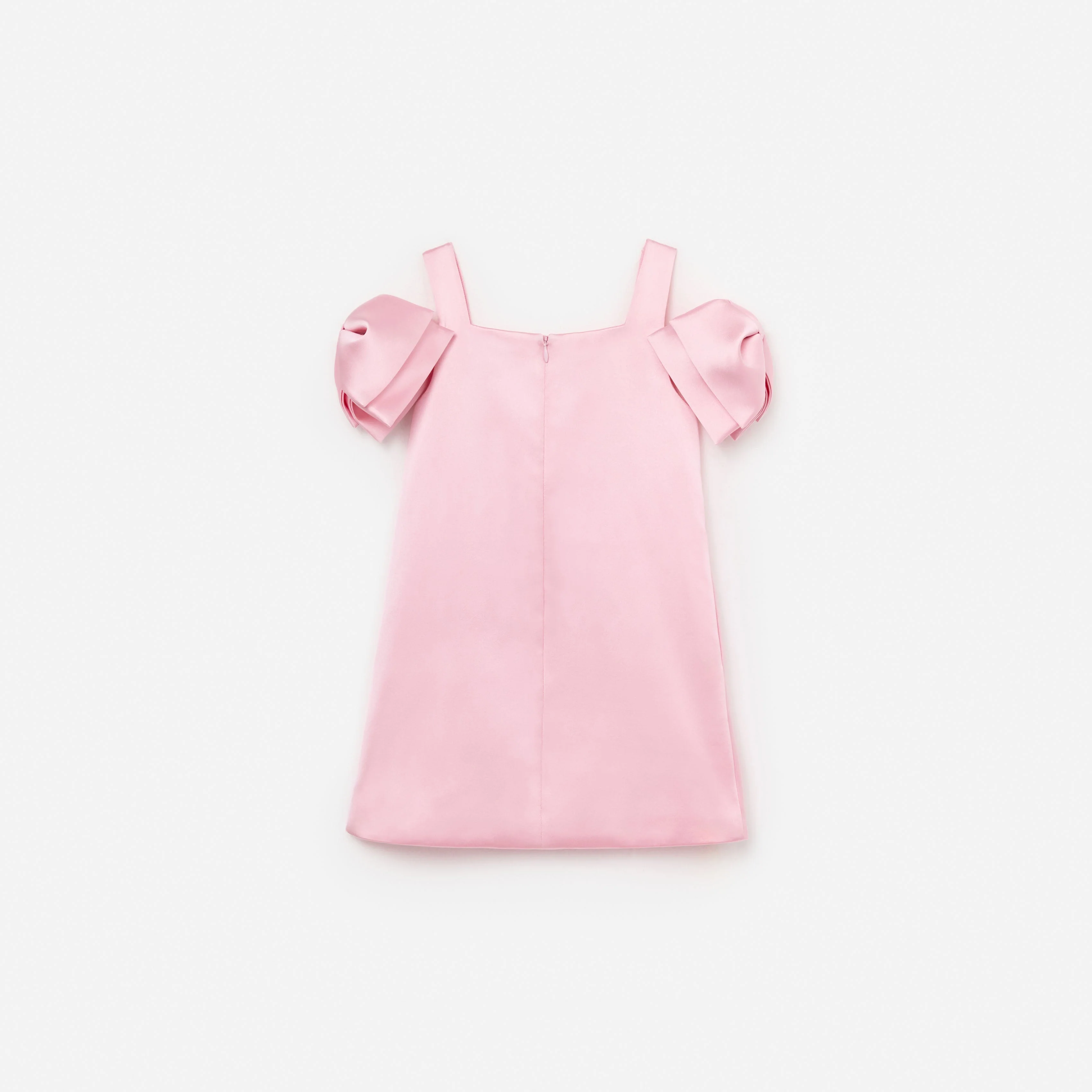 Pink Satin Bow Dress - Image 2