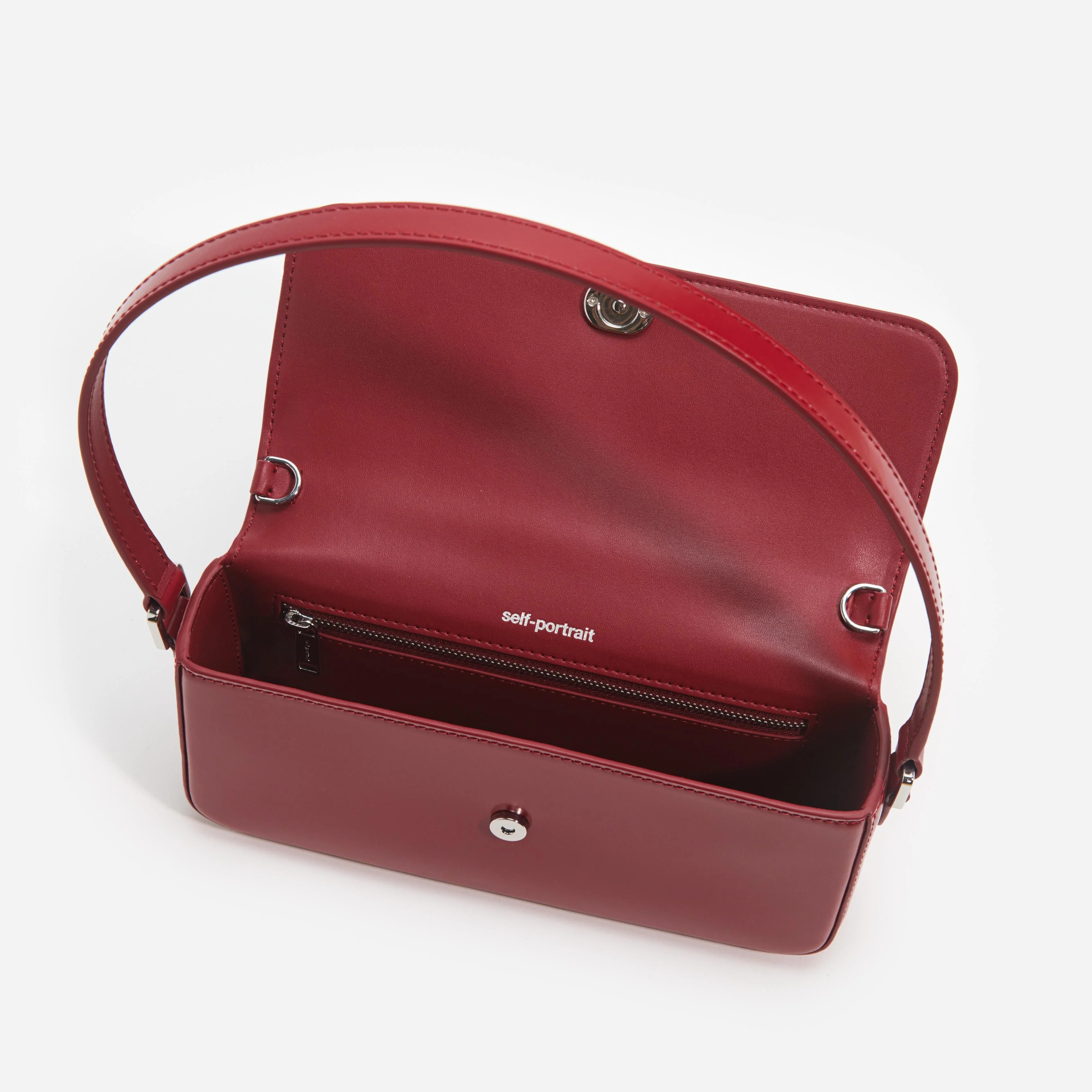 Burgundy Leather Shoulder Bag - Image 4