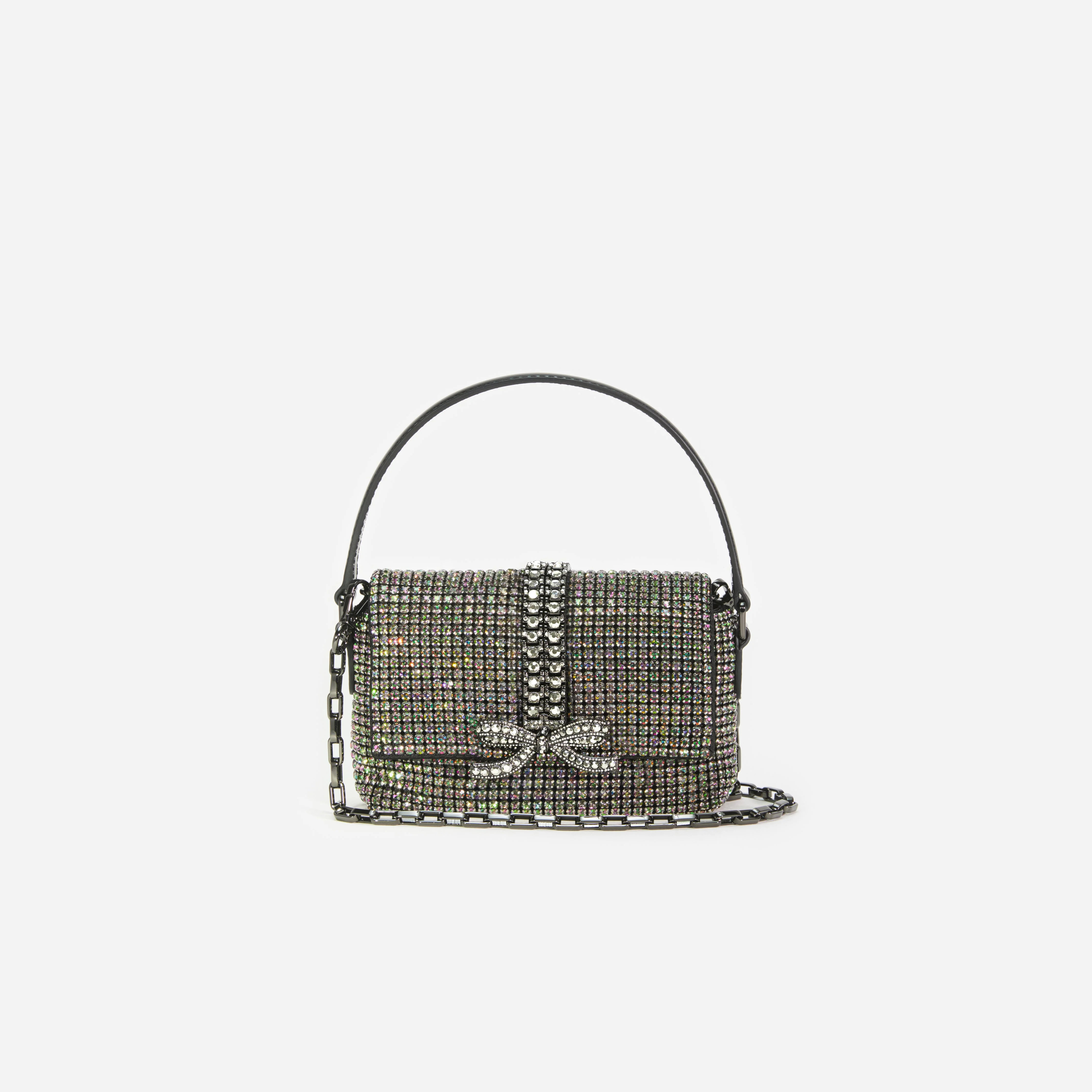 Multi Rhinestone Chainmail Micro Bag - Image 4