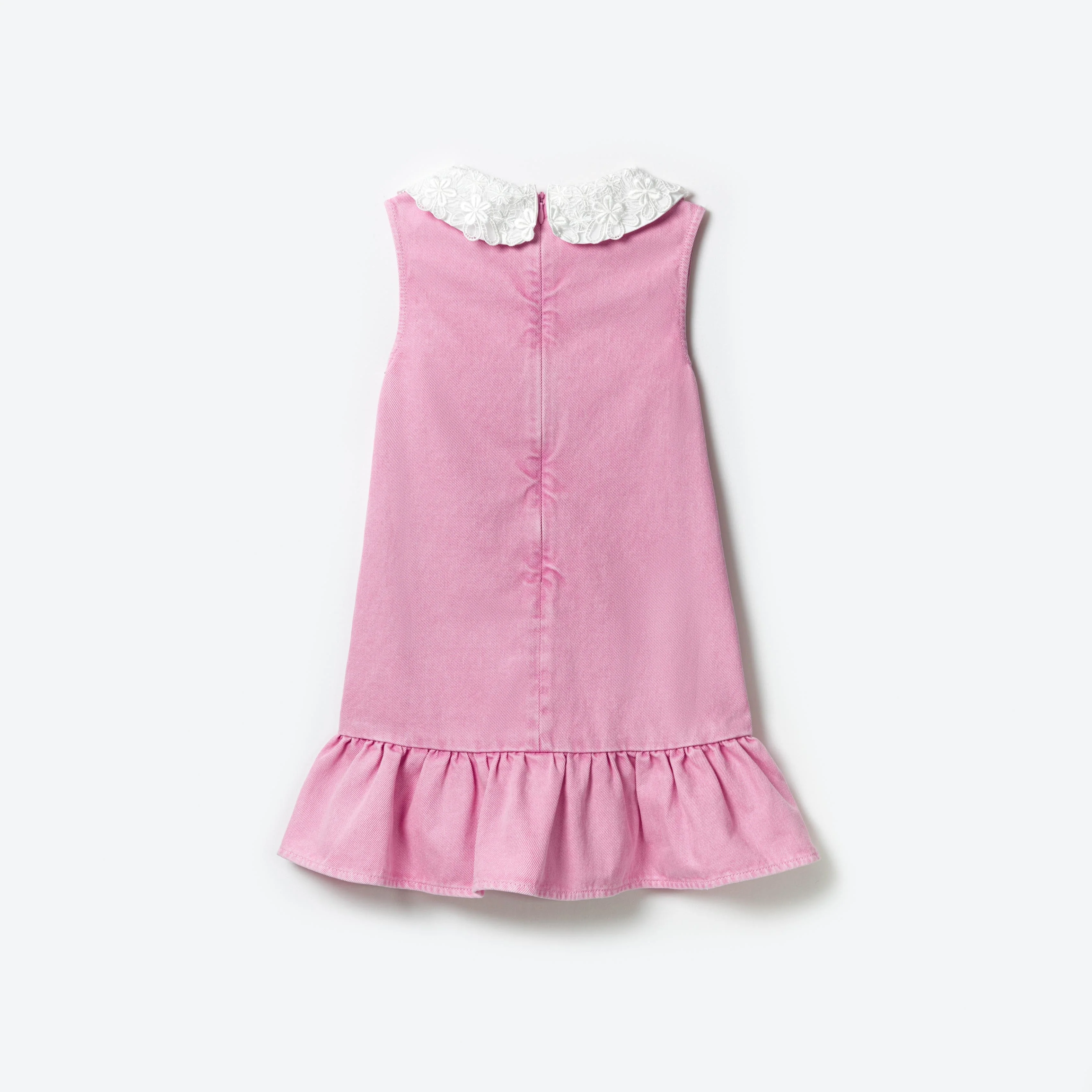 Pink Denim Mini Dress - Image 2