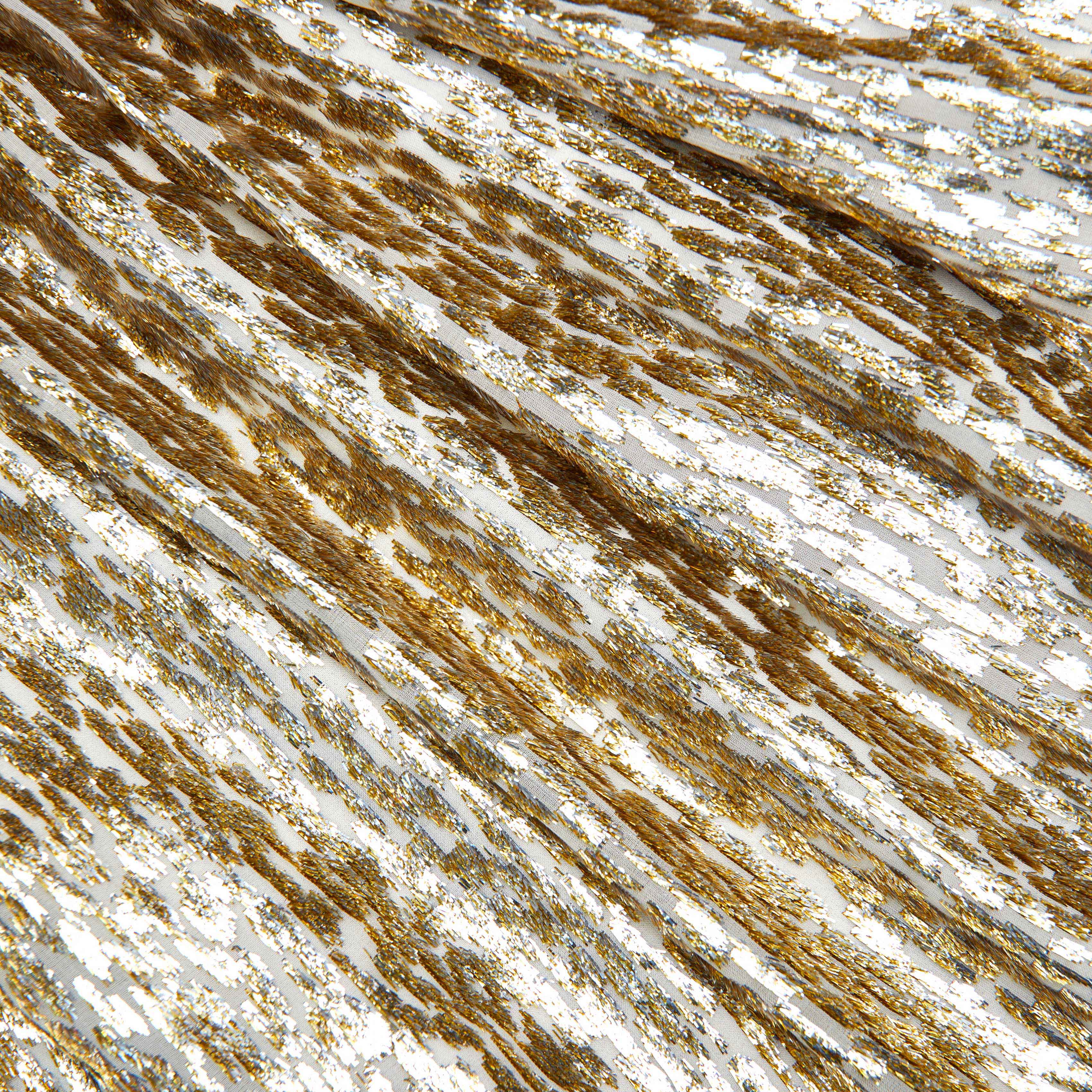 Gold Fil Coupe Mini Dress - Image 5