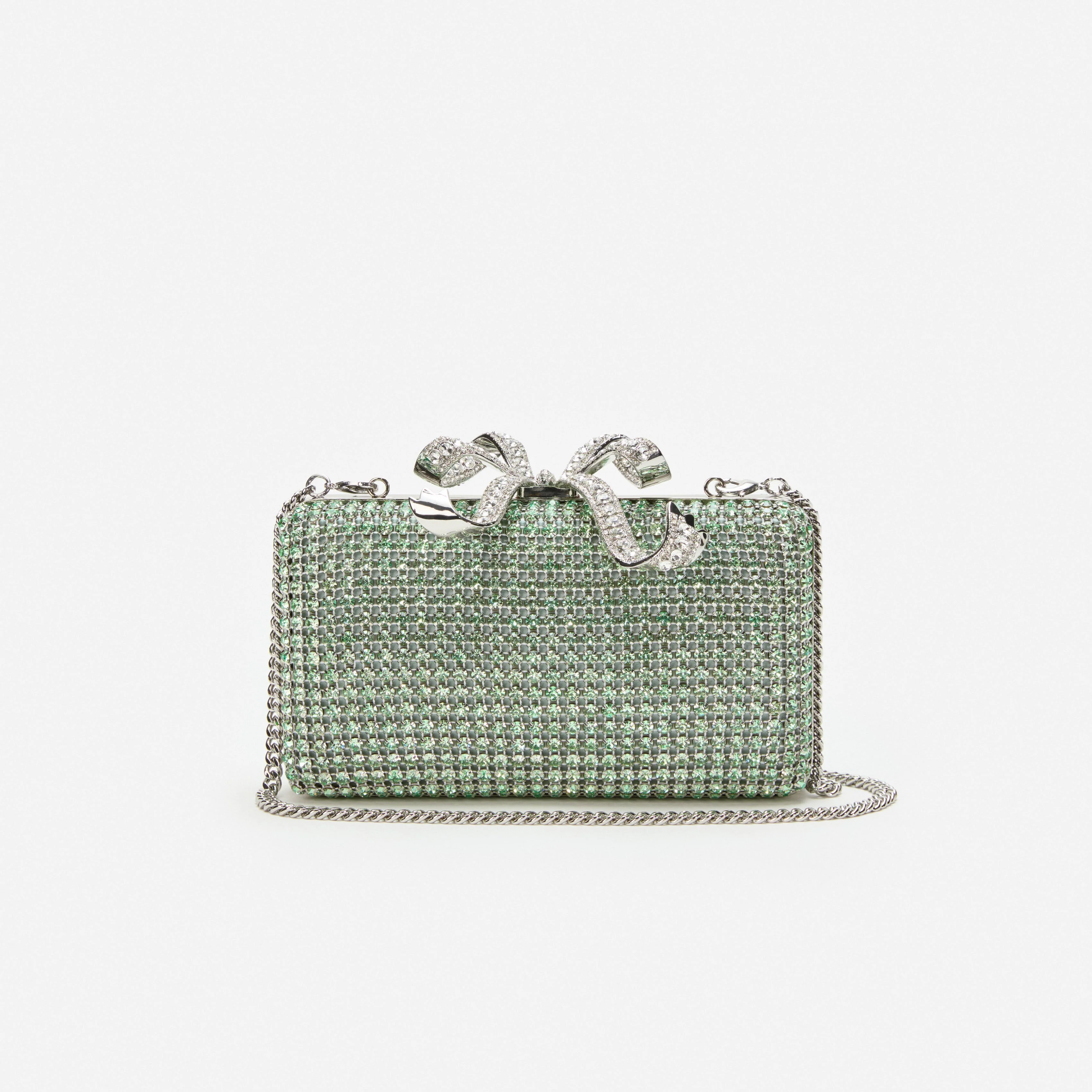 Green Chainmail Clutch Bag - Image 4
