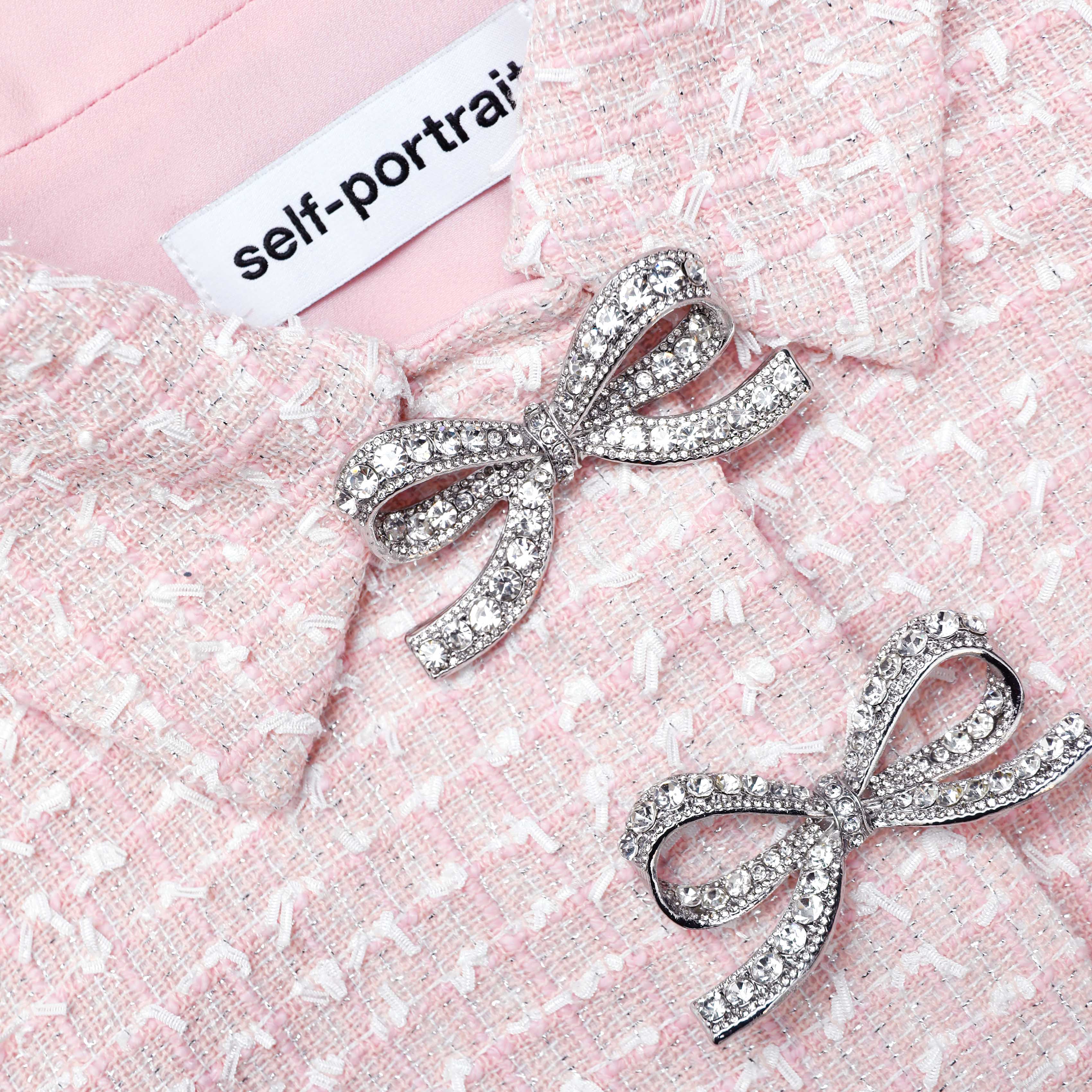 Pink Boucle Midi Dress - Image 5