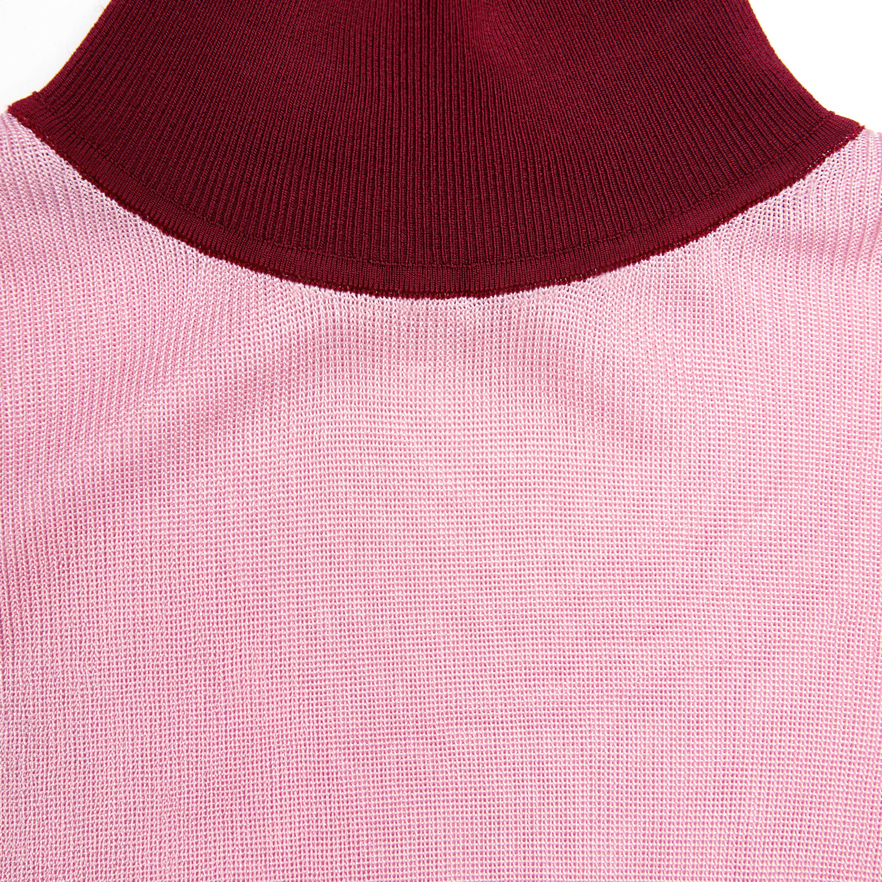 Pink Viscose Knit Short Sleeve Top - Image 5