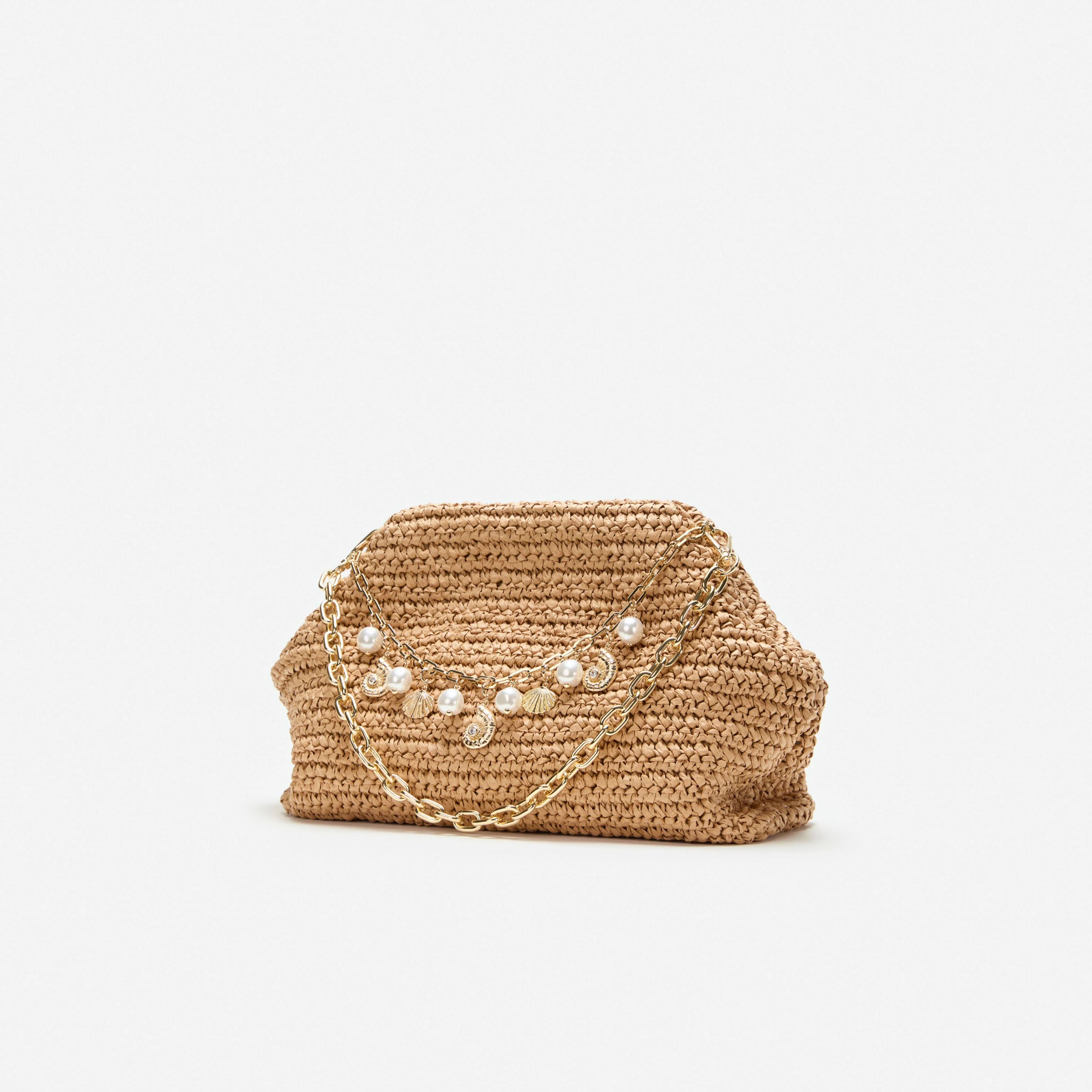 Raffia Charm Shoulder Bag - Image 2
