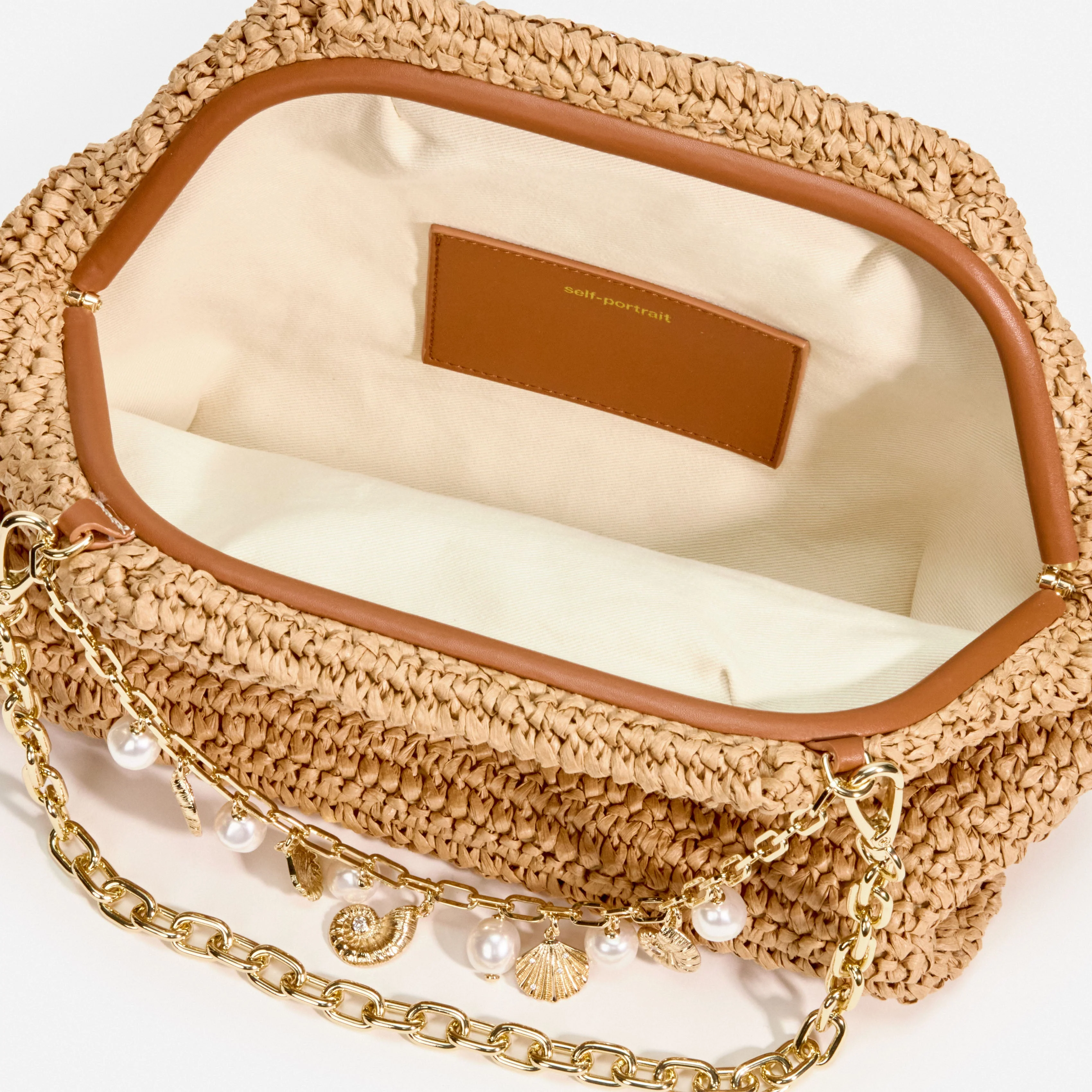 Raffia Charm Shoulder Bag - Image 4