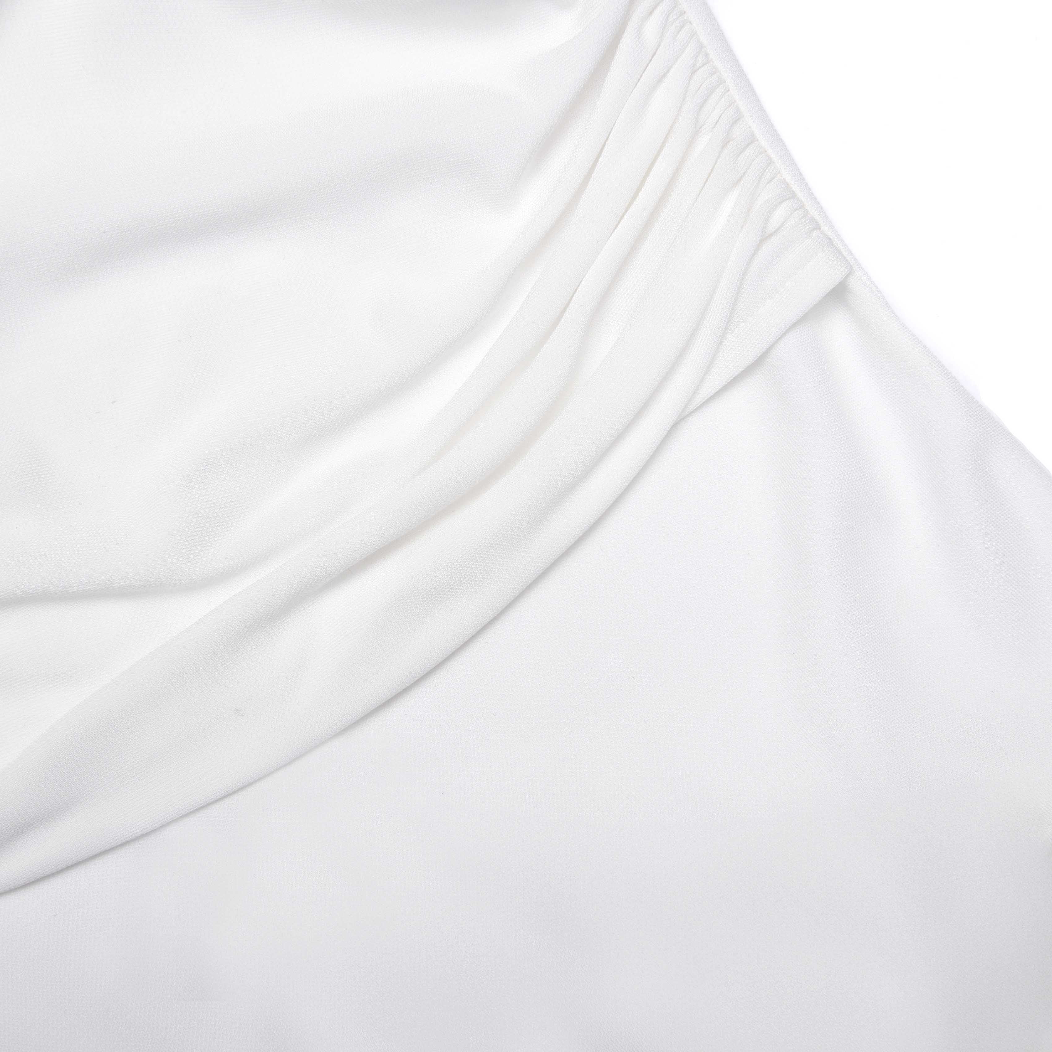 White Jersey Cut Out Midi Dress - Image 5