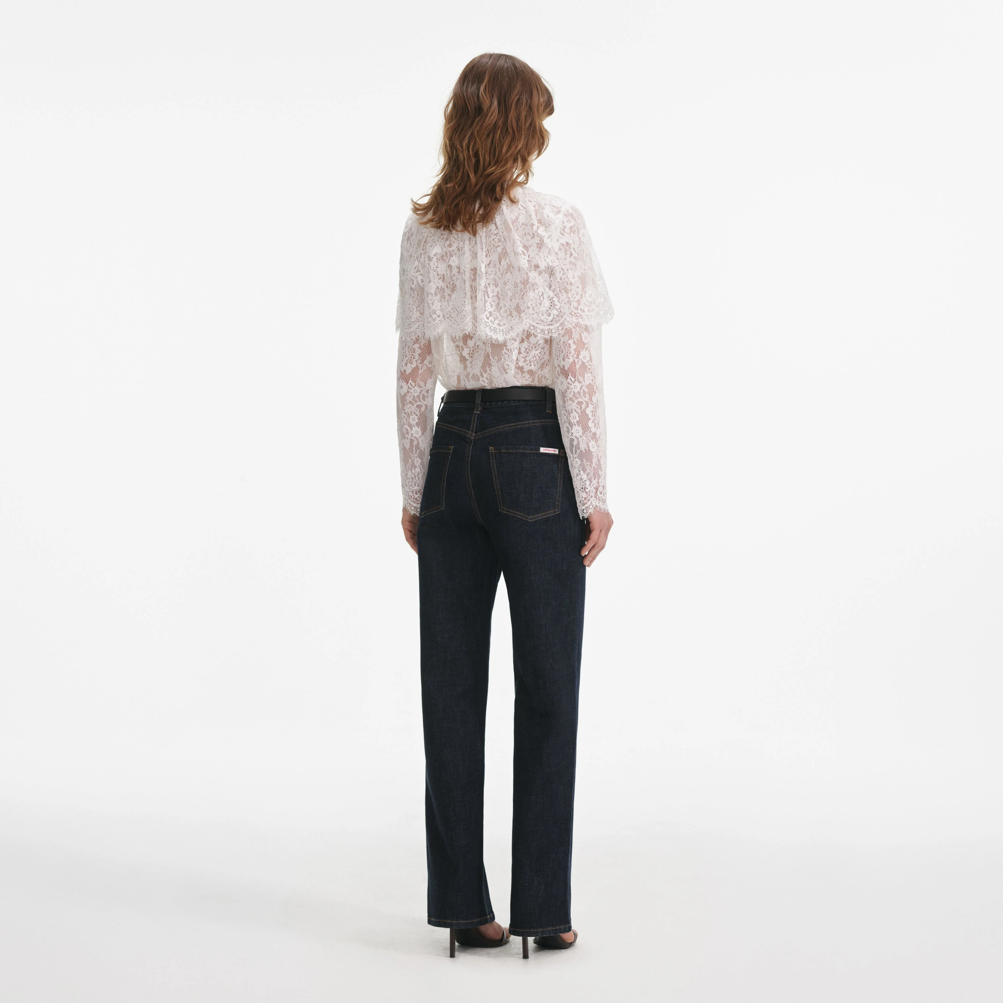 White Lace Cape Top - Image 3