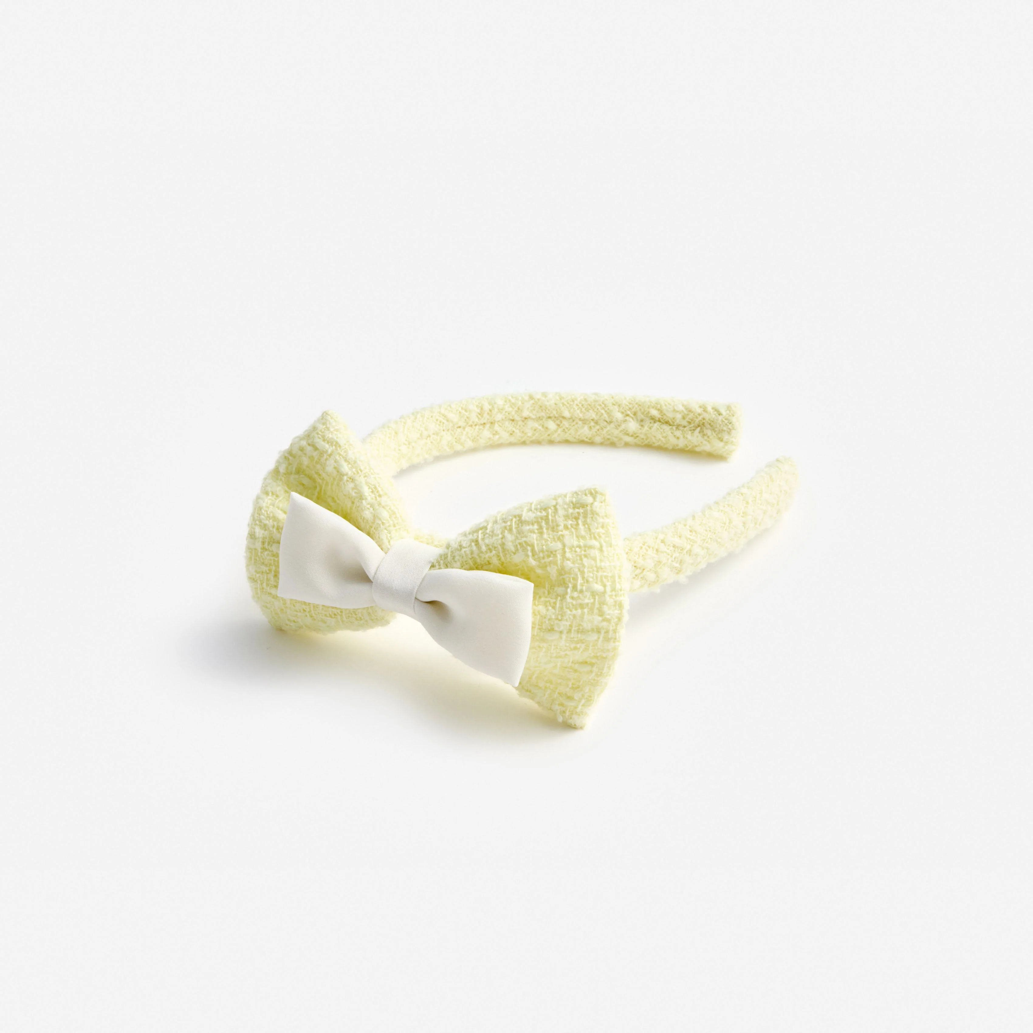 Yellow Boucle Bow Headband - Image 2