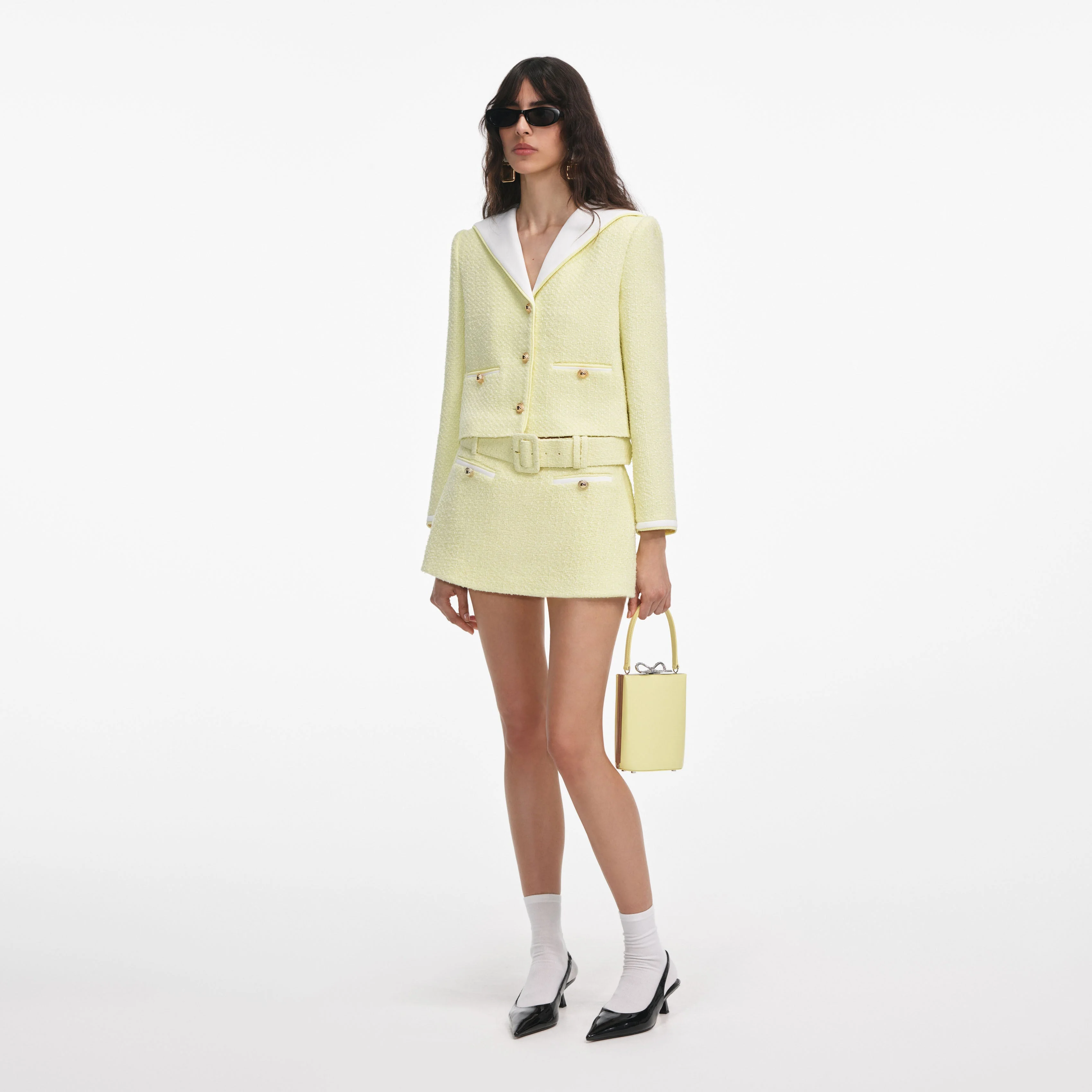 Yellow Boucle Skort - Image 2