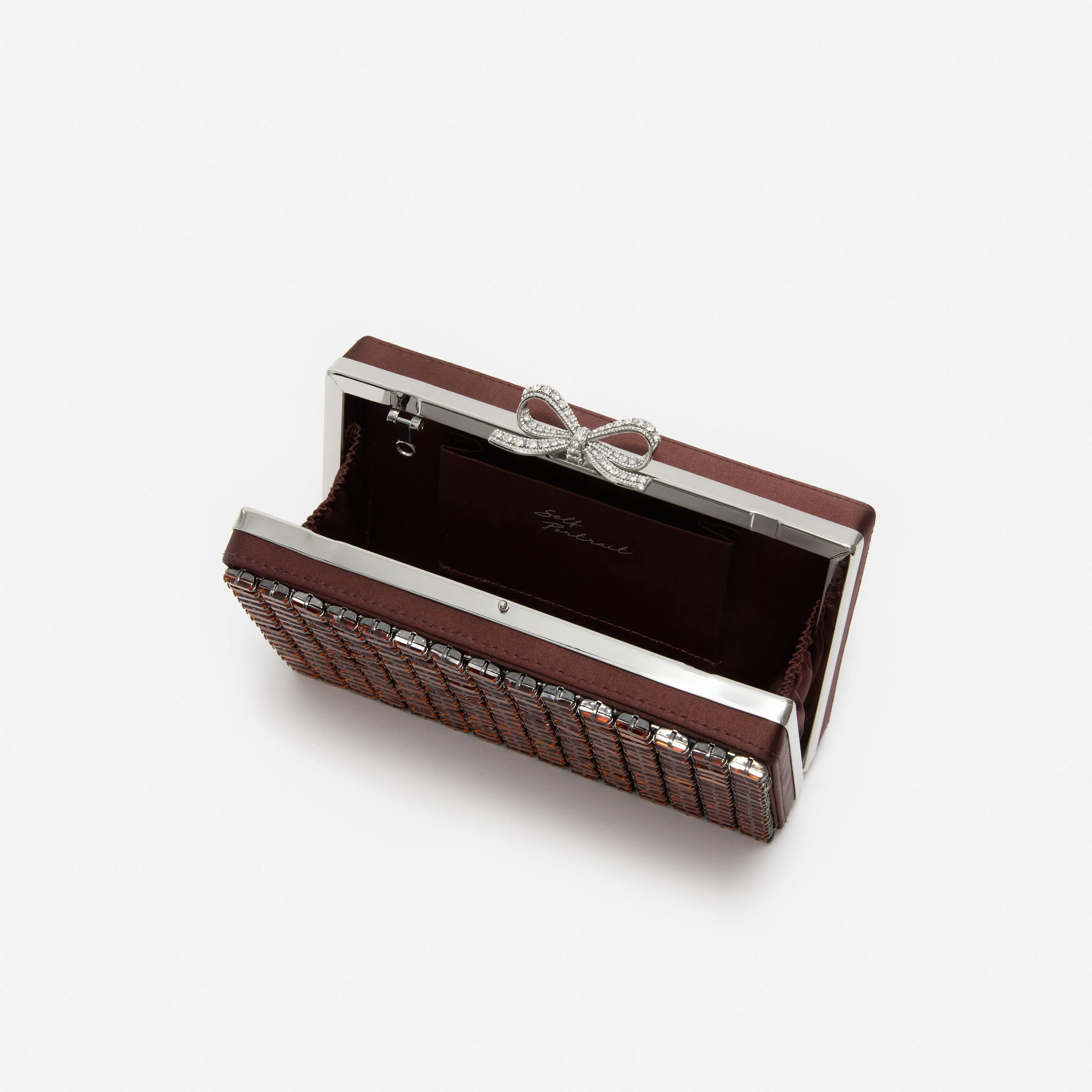 Brown Chainmail Clutch Bag - Image 5