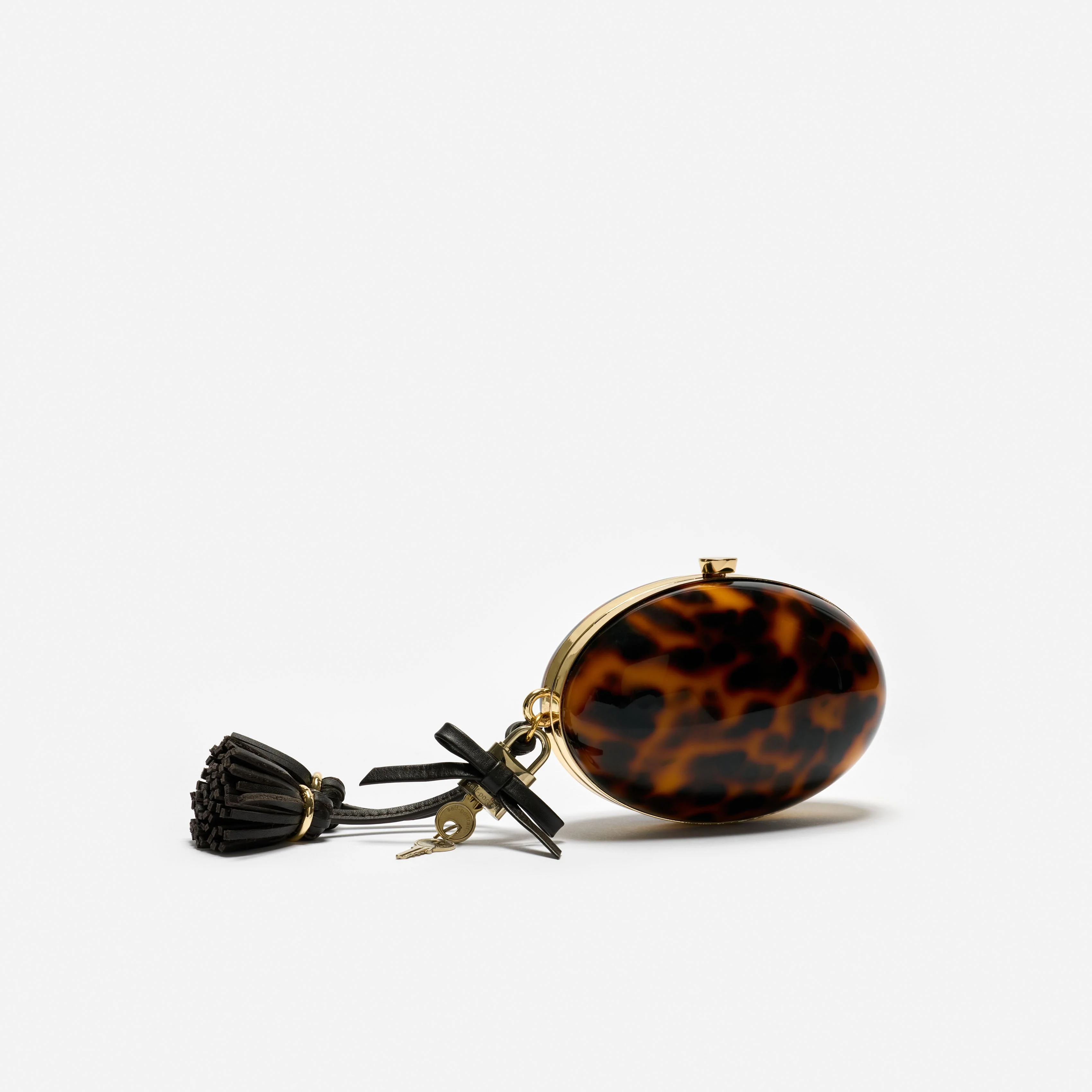 Brown Resin Oval Clutch - Image 2