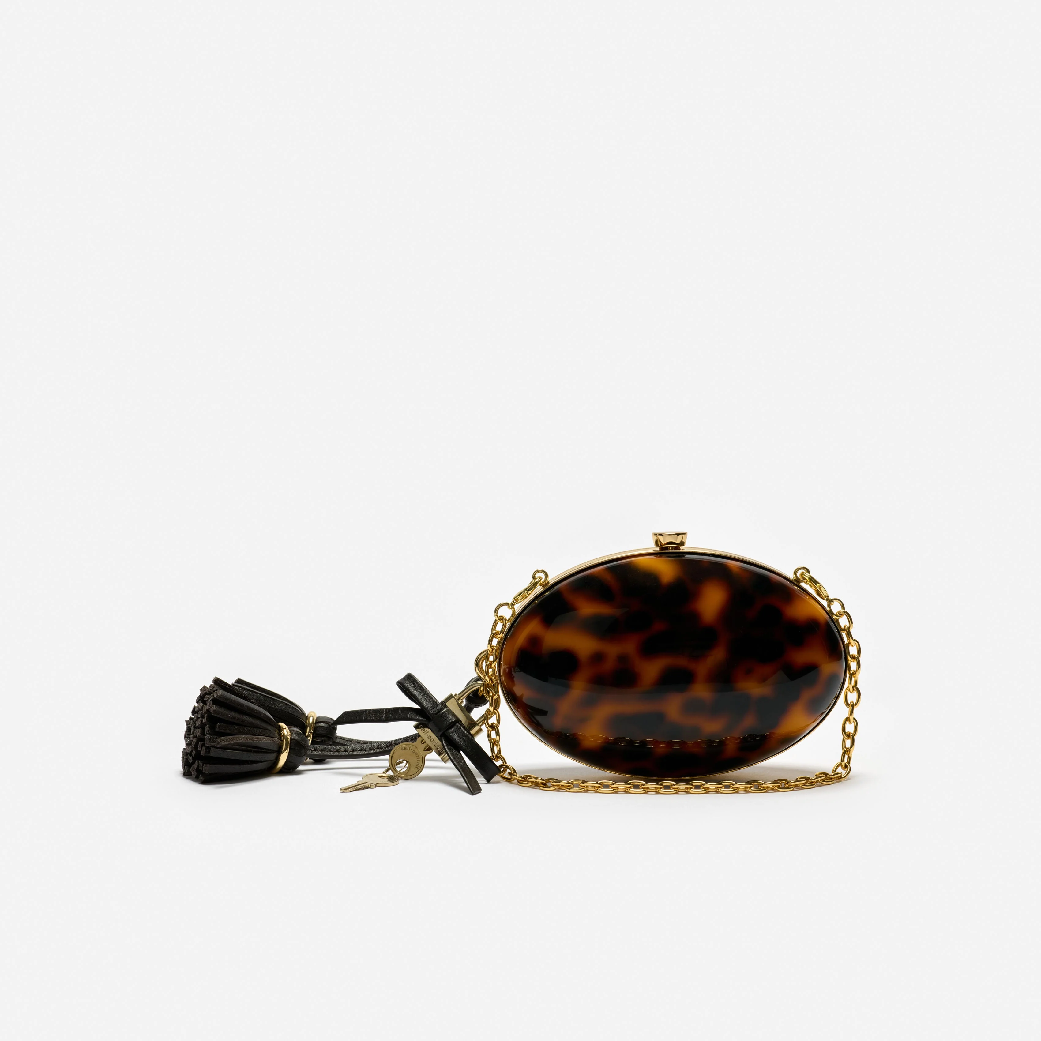 Brown Resin Oval Clutch - Image 3