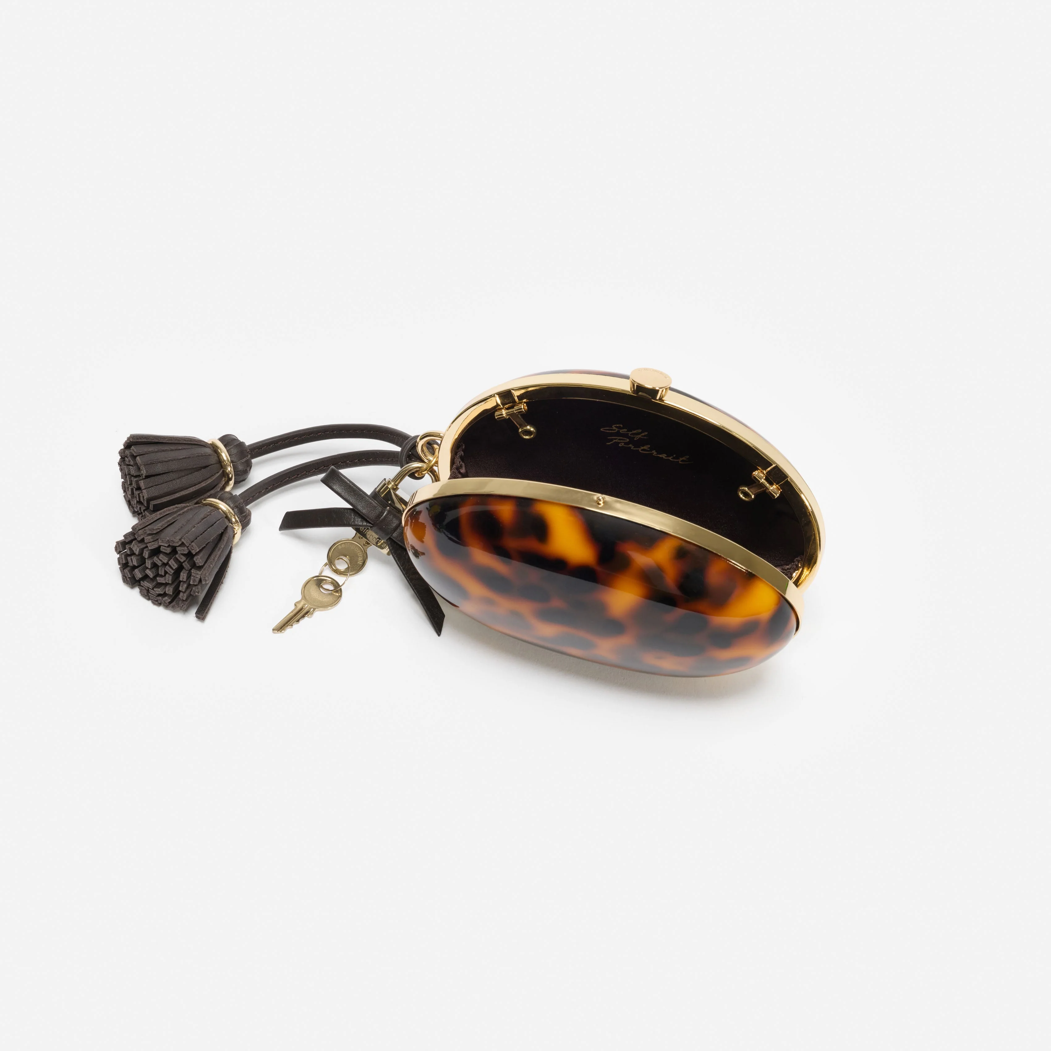 Brown Resin Oval Clutch - Image 5