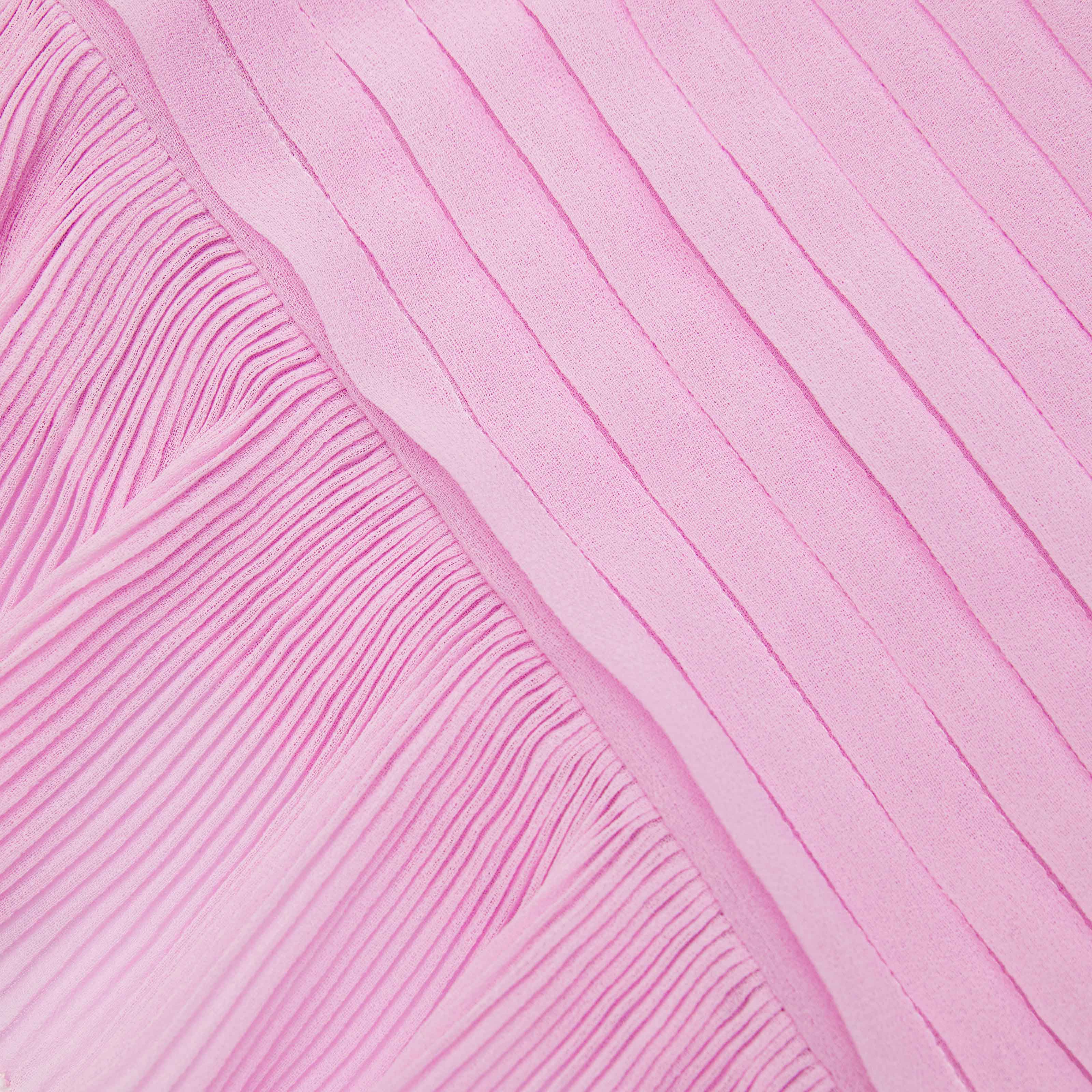 Pink Chiffon Tunic Midi Dress - Image 5