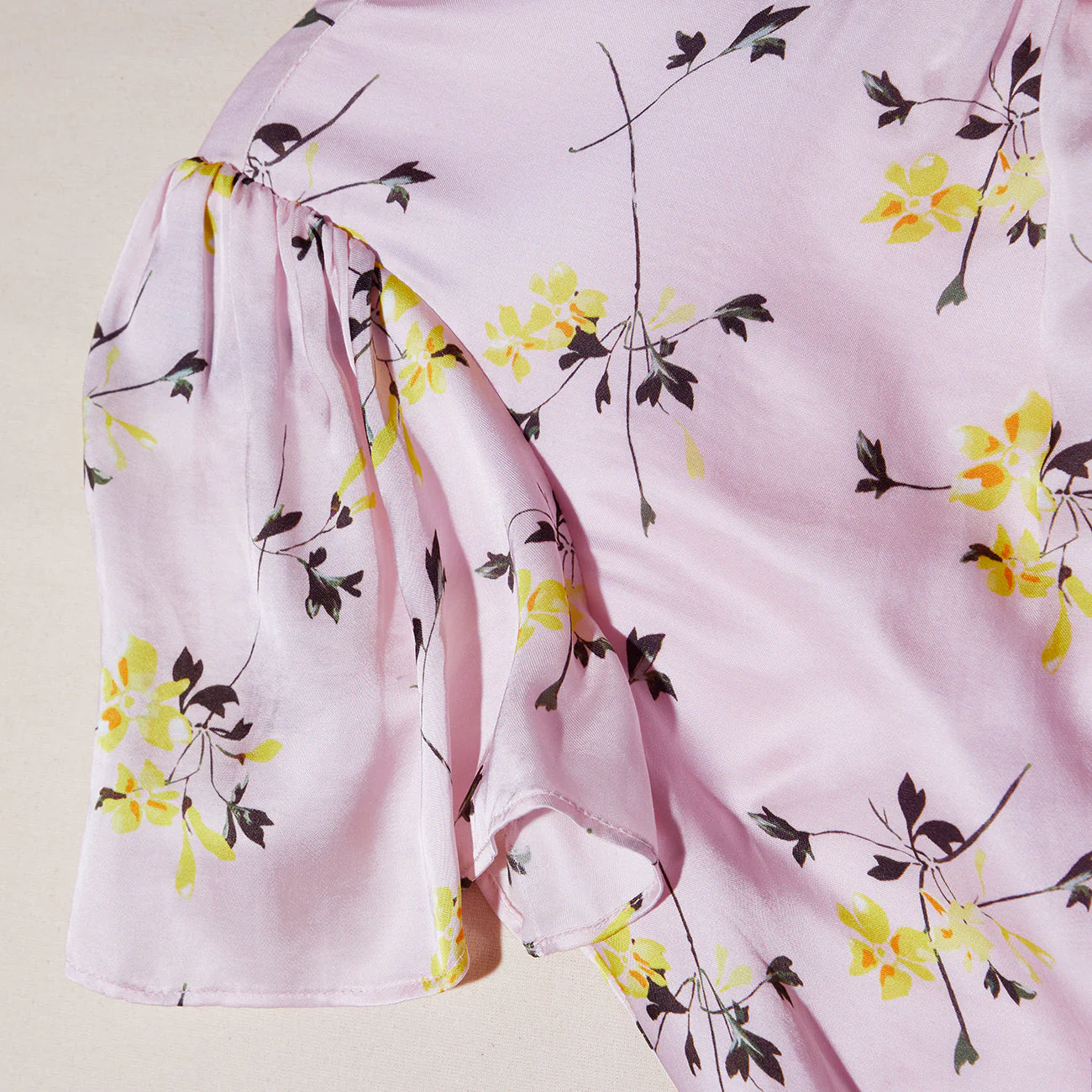 Pink Floral Print Midi Dress - Image 4