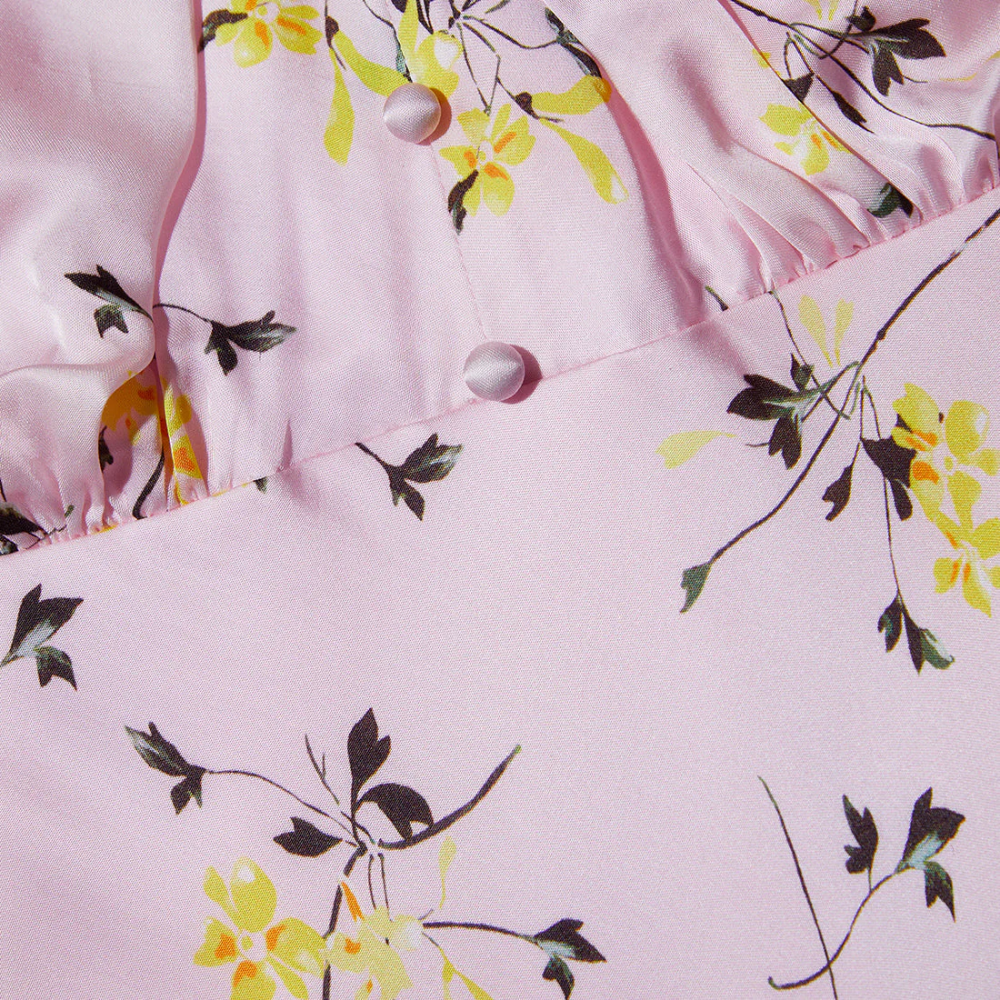 Pink Floral Print Midi Dress - Image 5