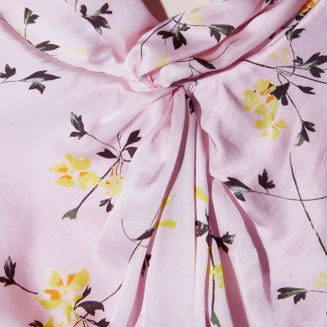 Pink Floral Print Midi Dress - Image 6