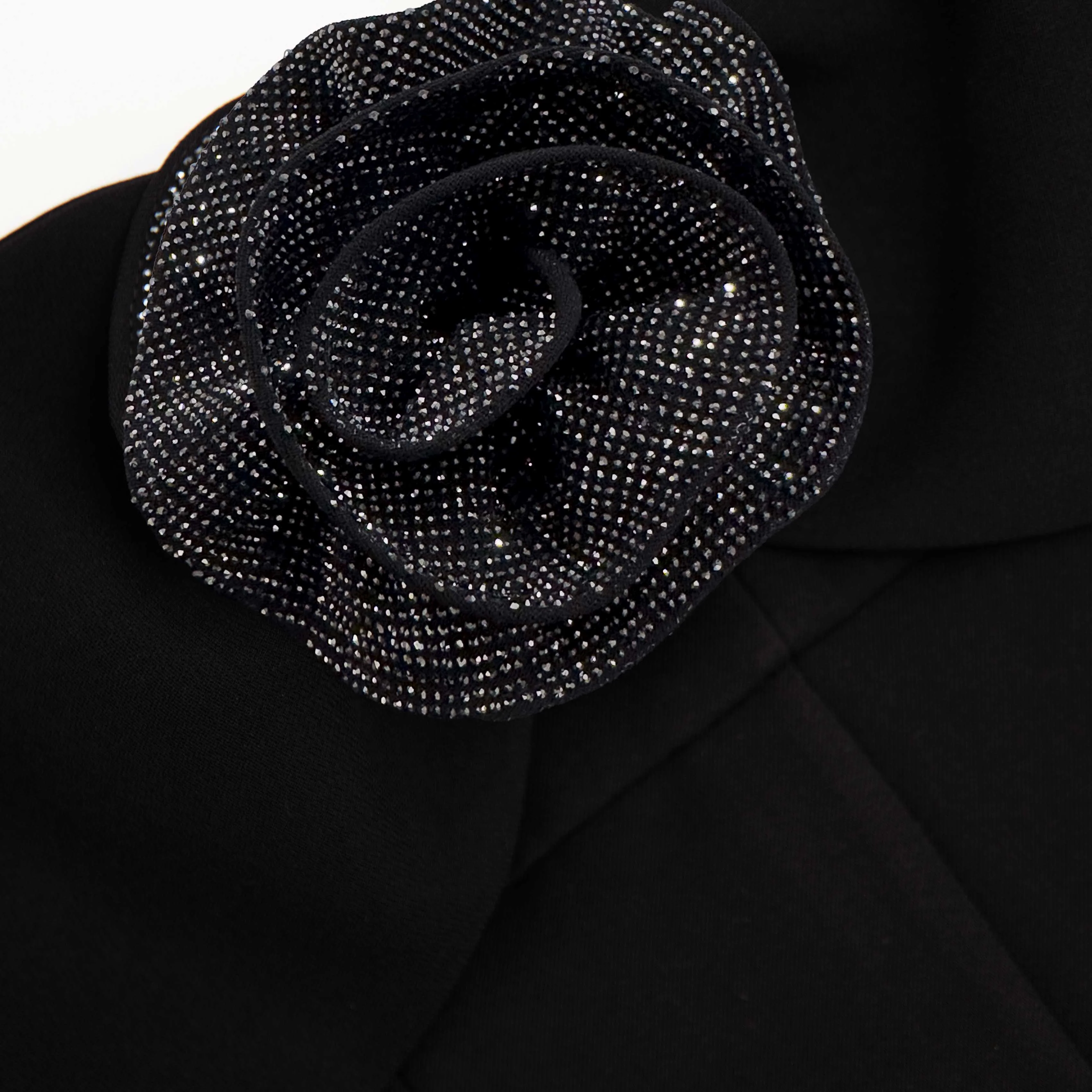 Black Crepe Corsage Top - Image 5