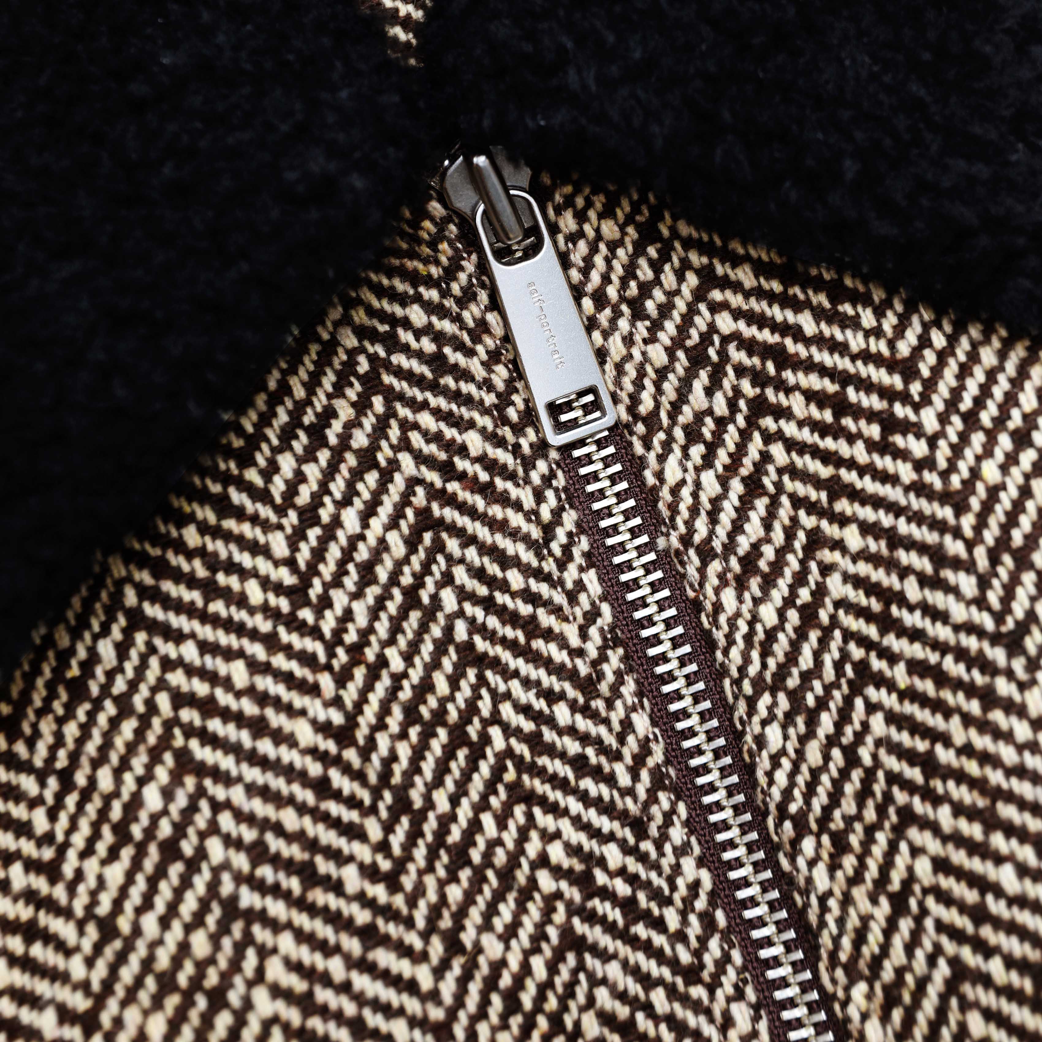 Brown Herringbone Jacket - Image 6