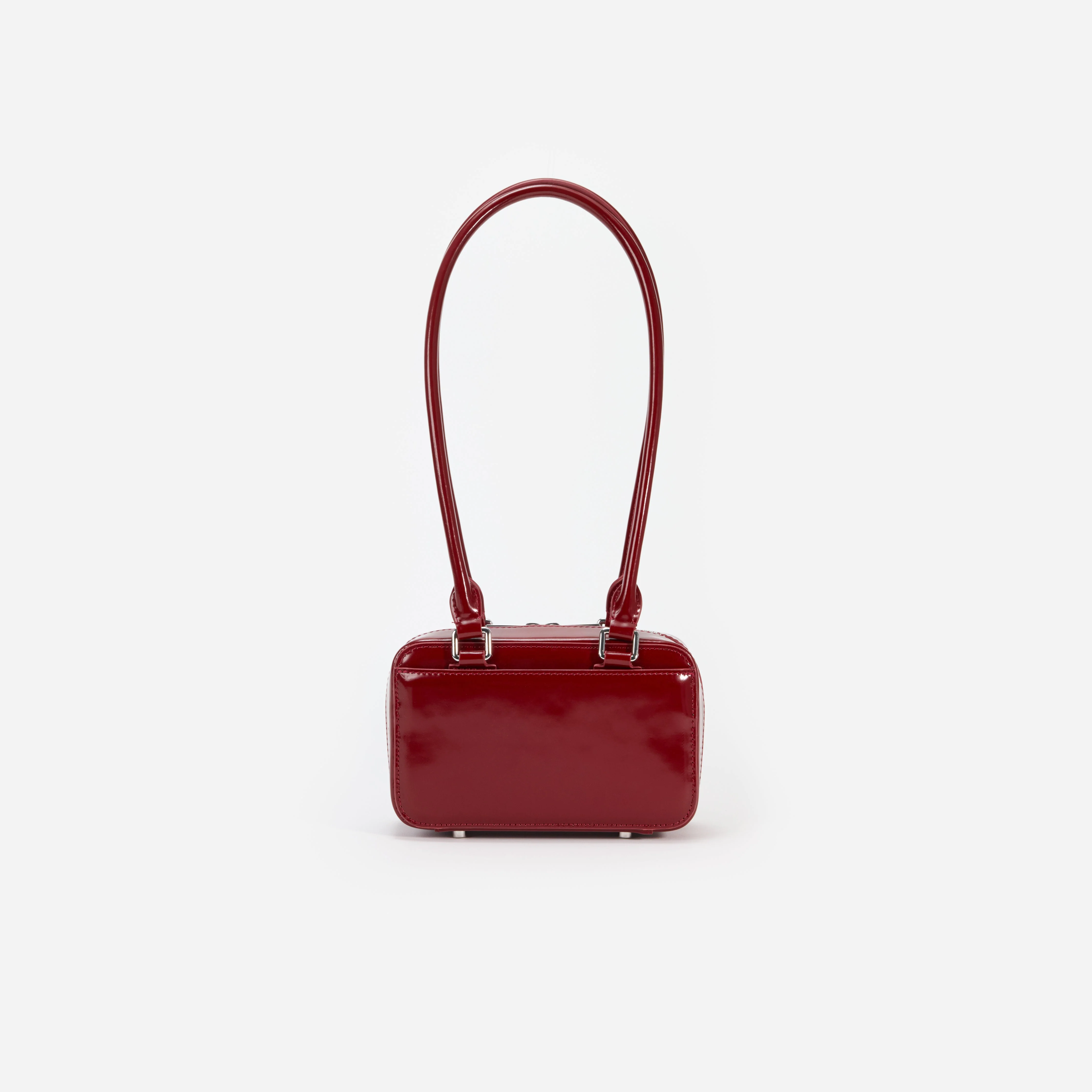 Burgundy Leather Shoulder Bag - Image 3