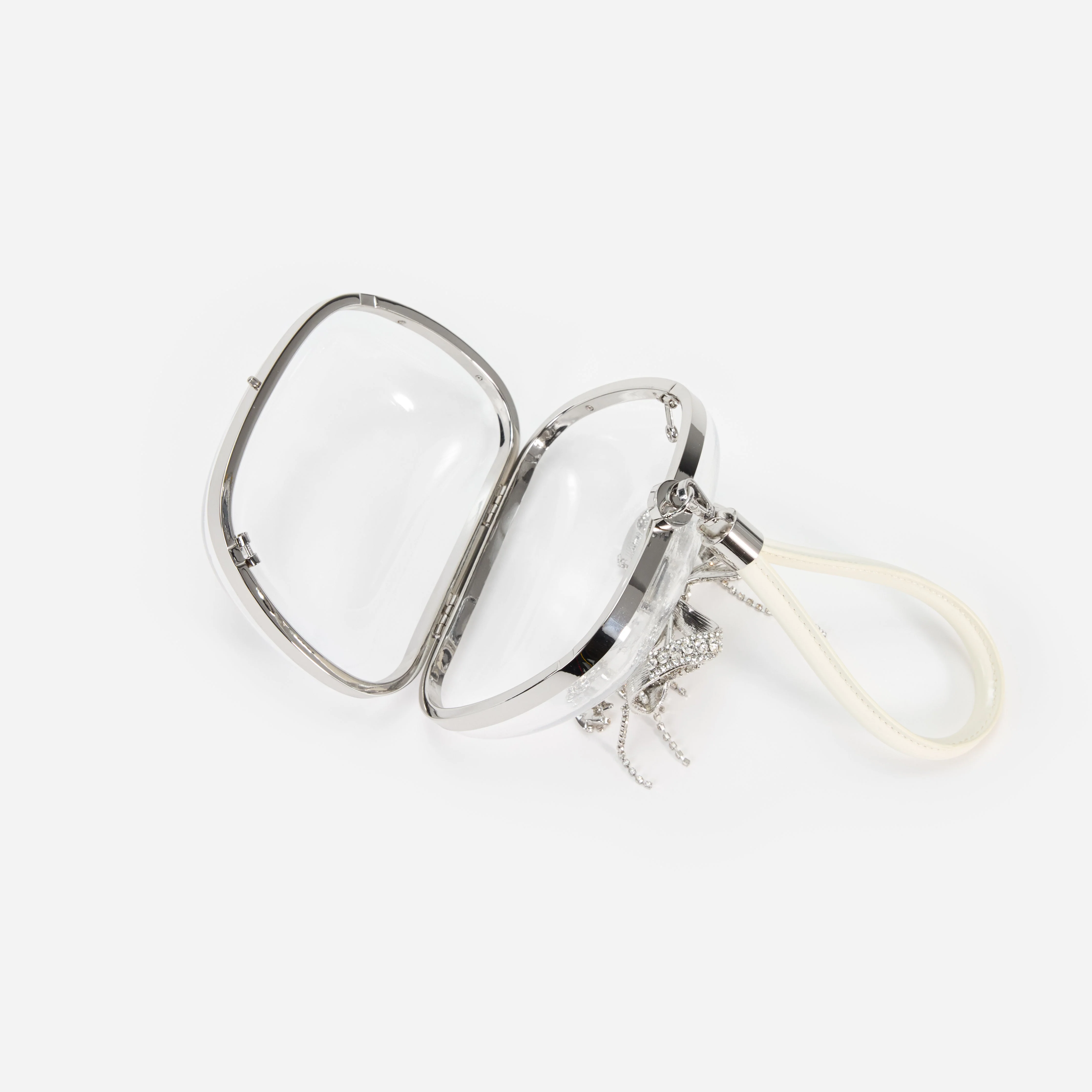 Clear Top Handle Clutch Bag - Image 5