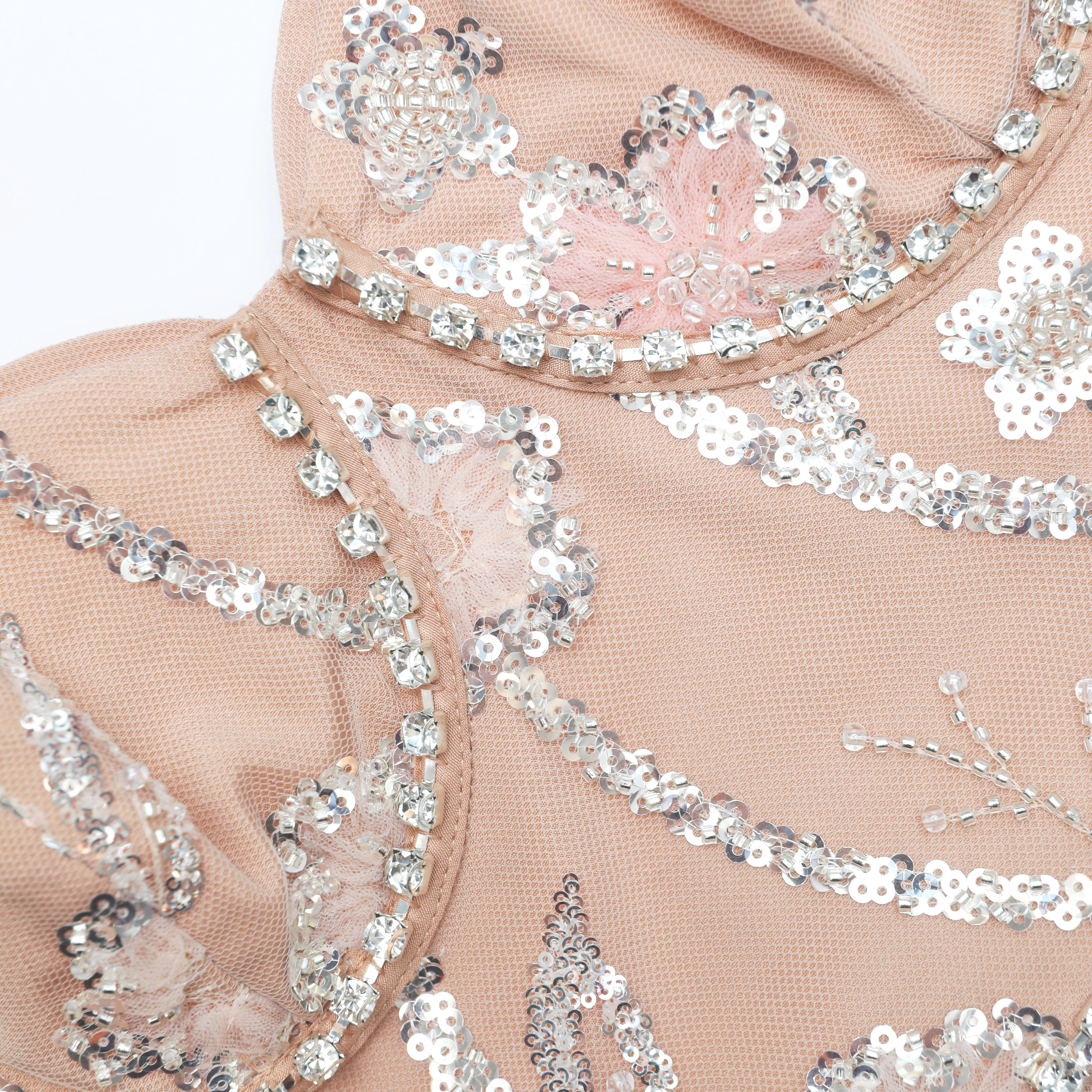 Flower Sequin Tier Maxi Dress - Image 5