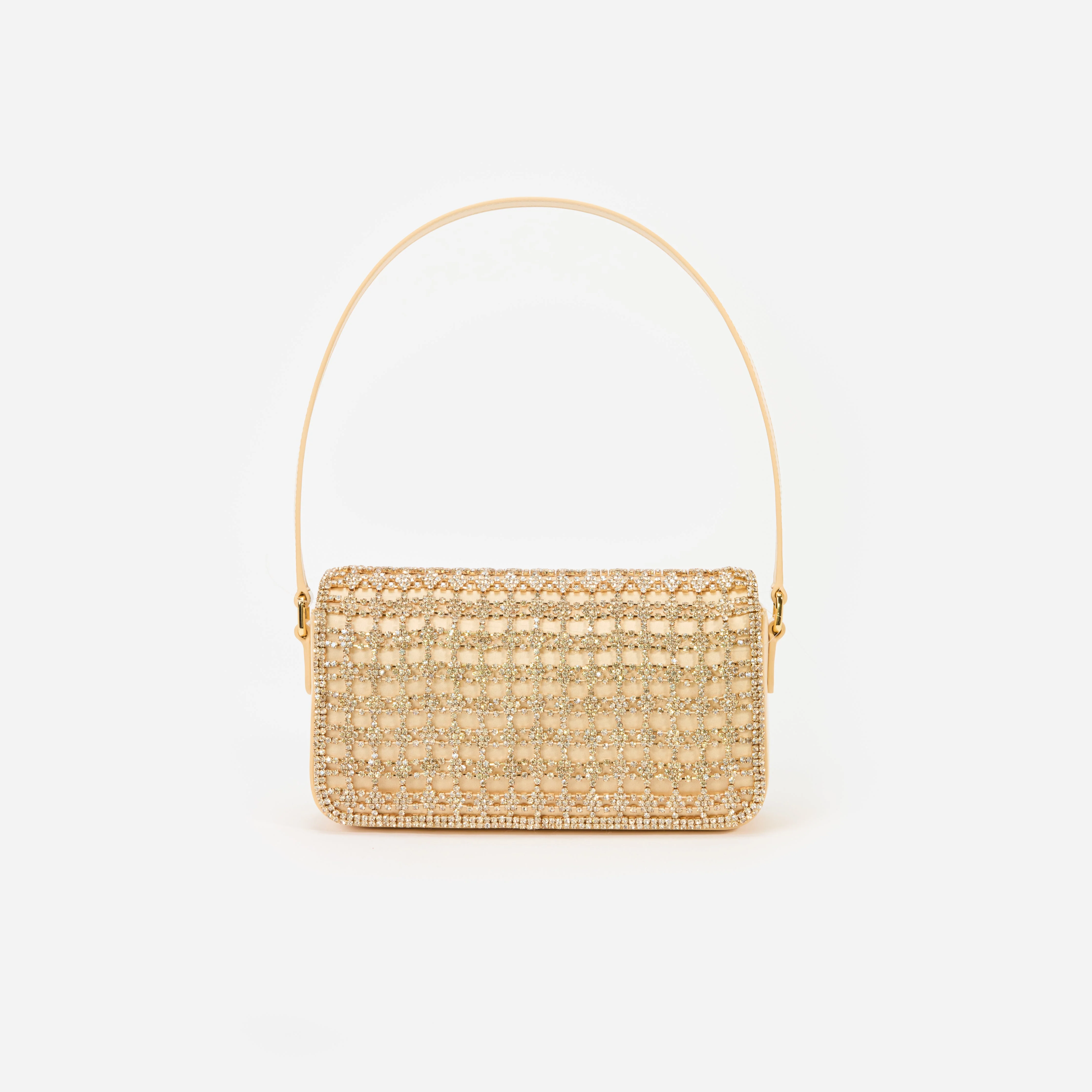Gold Crystal Shoulder Bag - Image 3