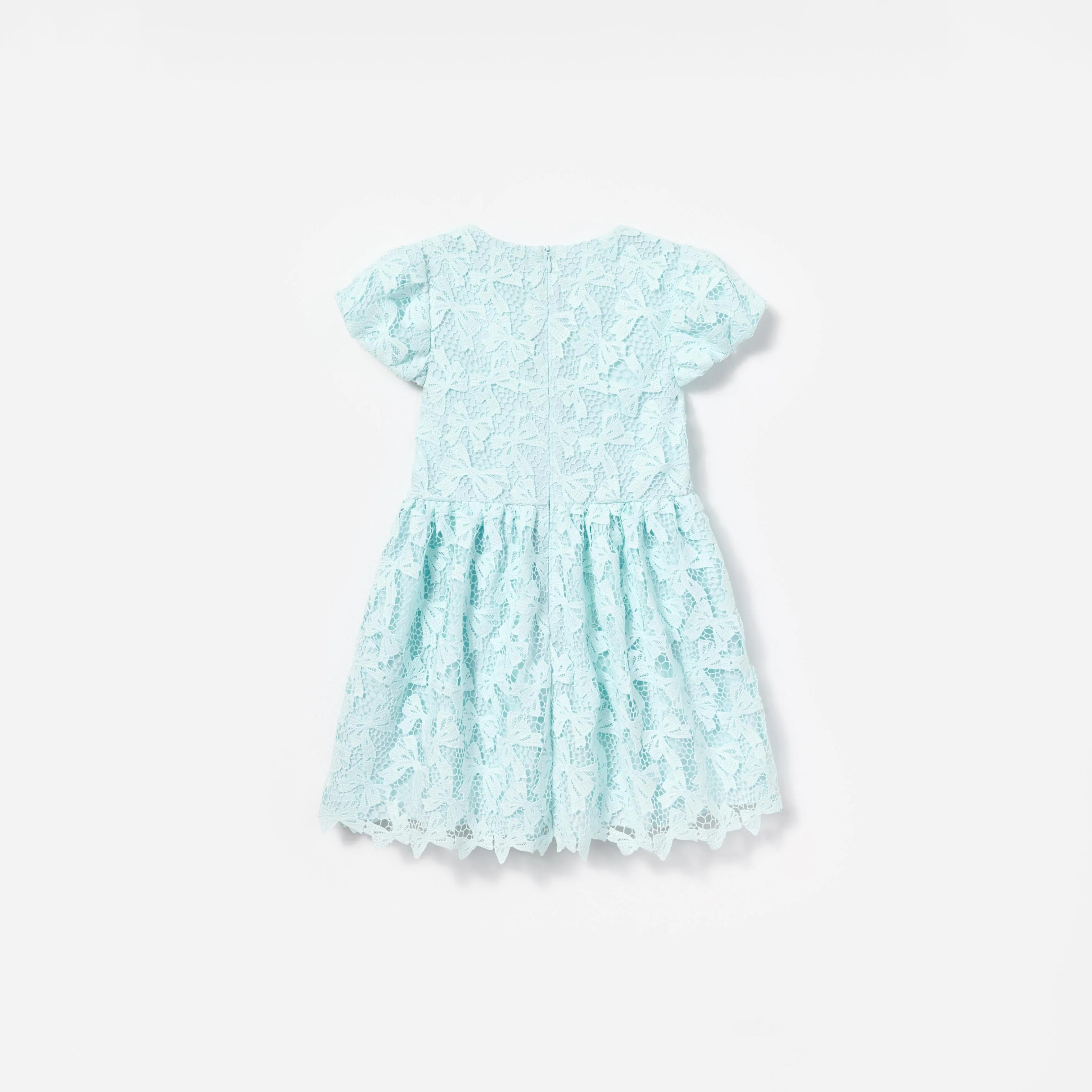 Blue Bow Lace Dress - Image 2