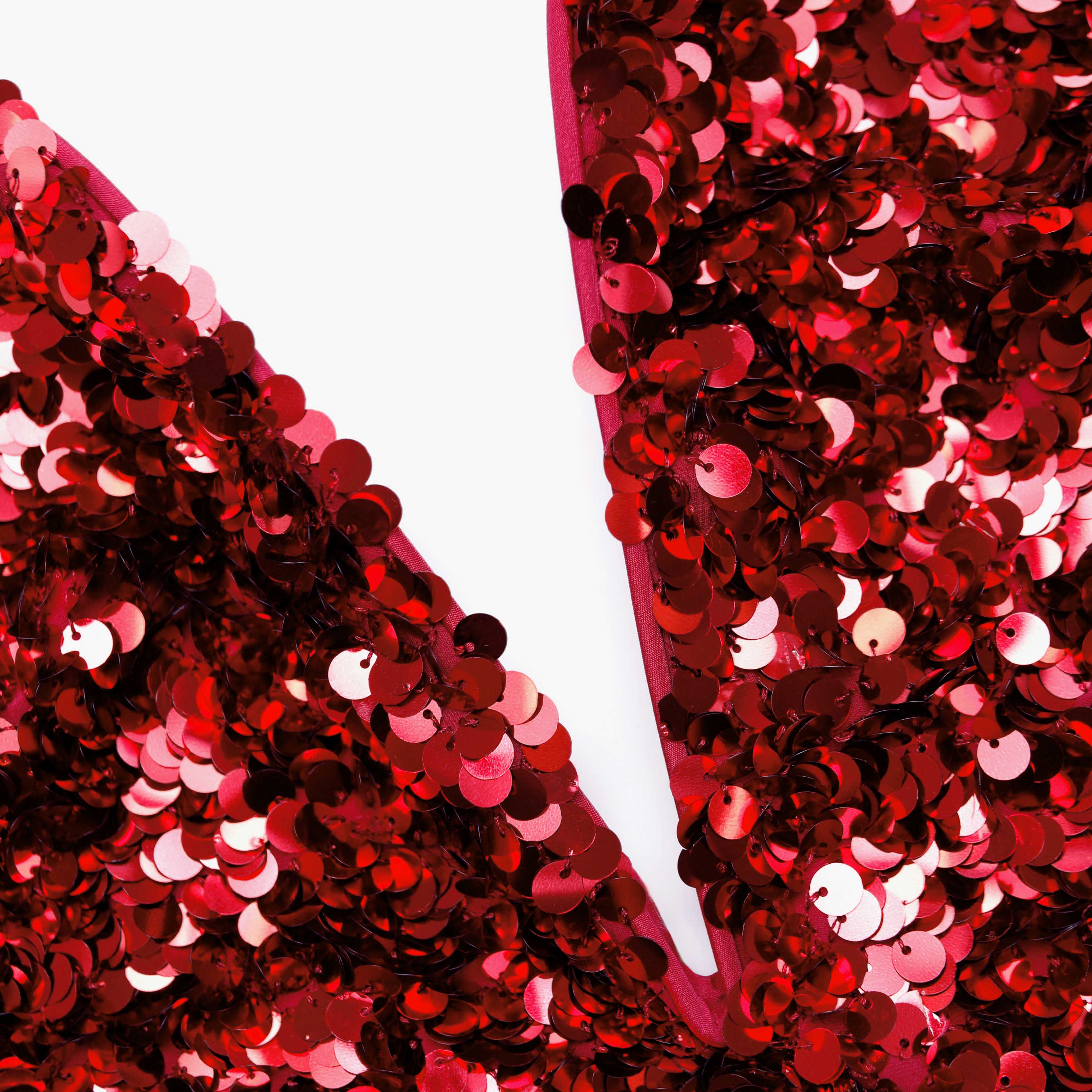 Red 3D Sequin Top - Image 5