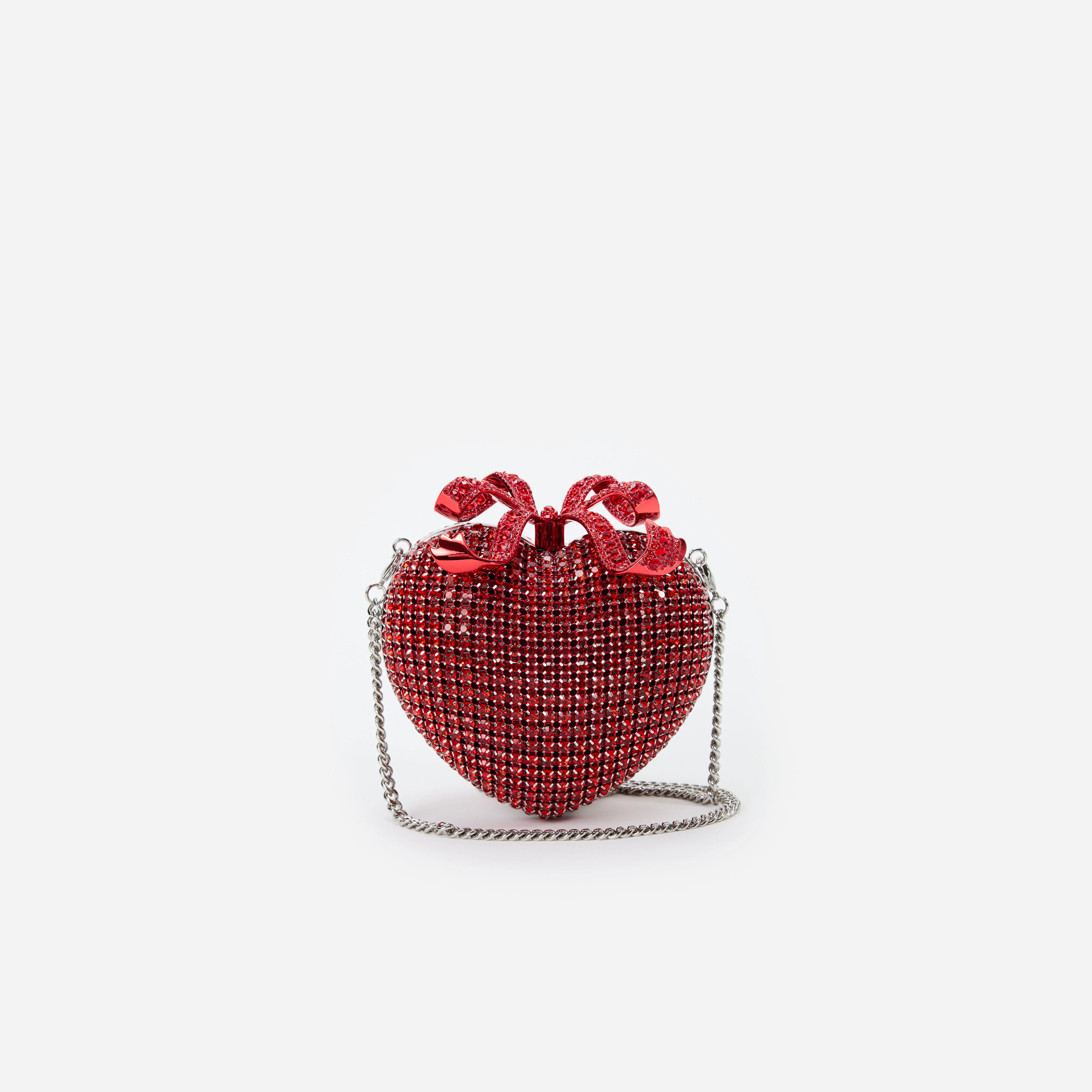 Red Crystal Heart Clutch - Image 4