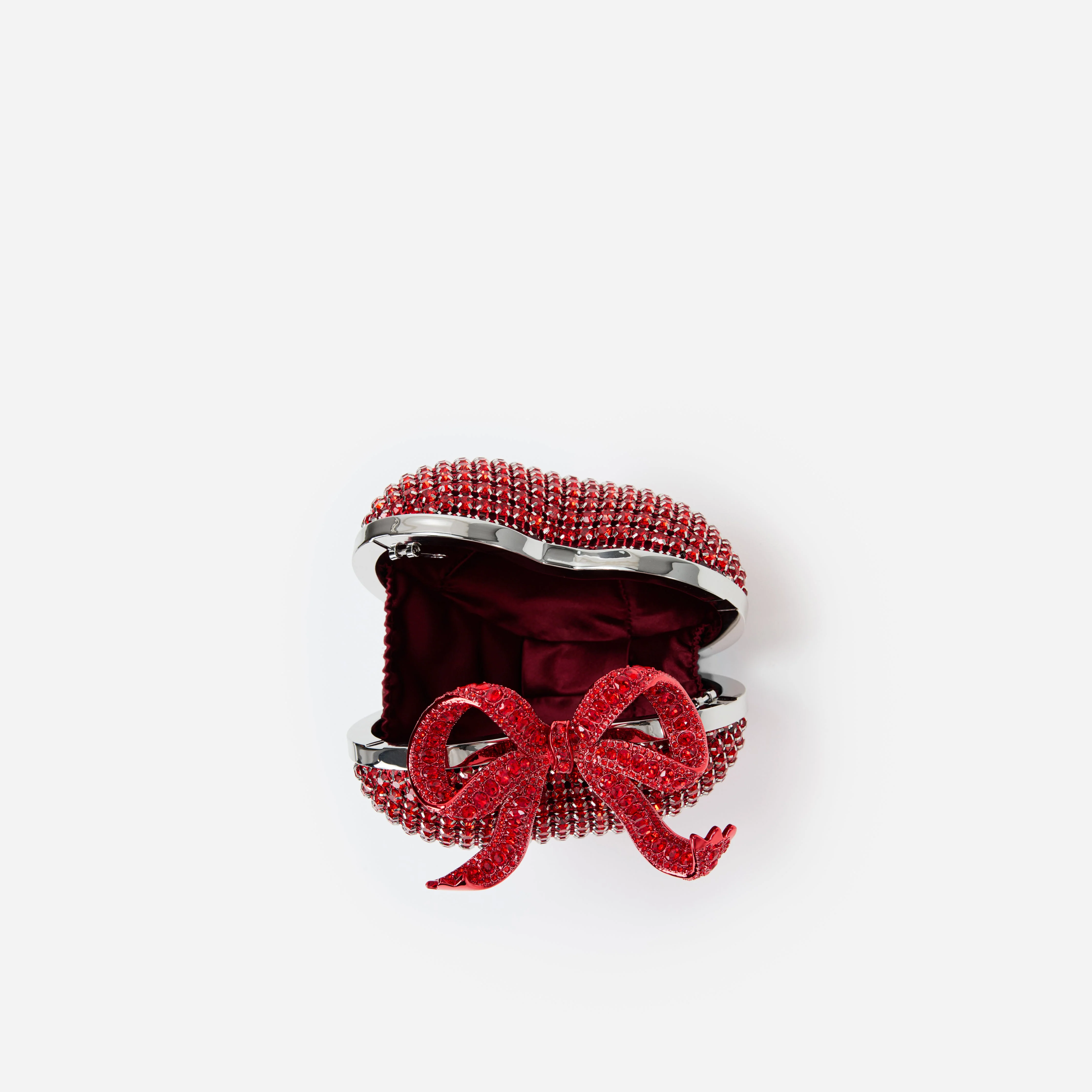 Red Crystal Heart Clutch - Image 5