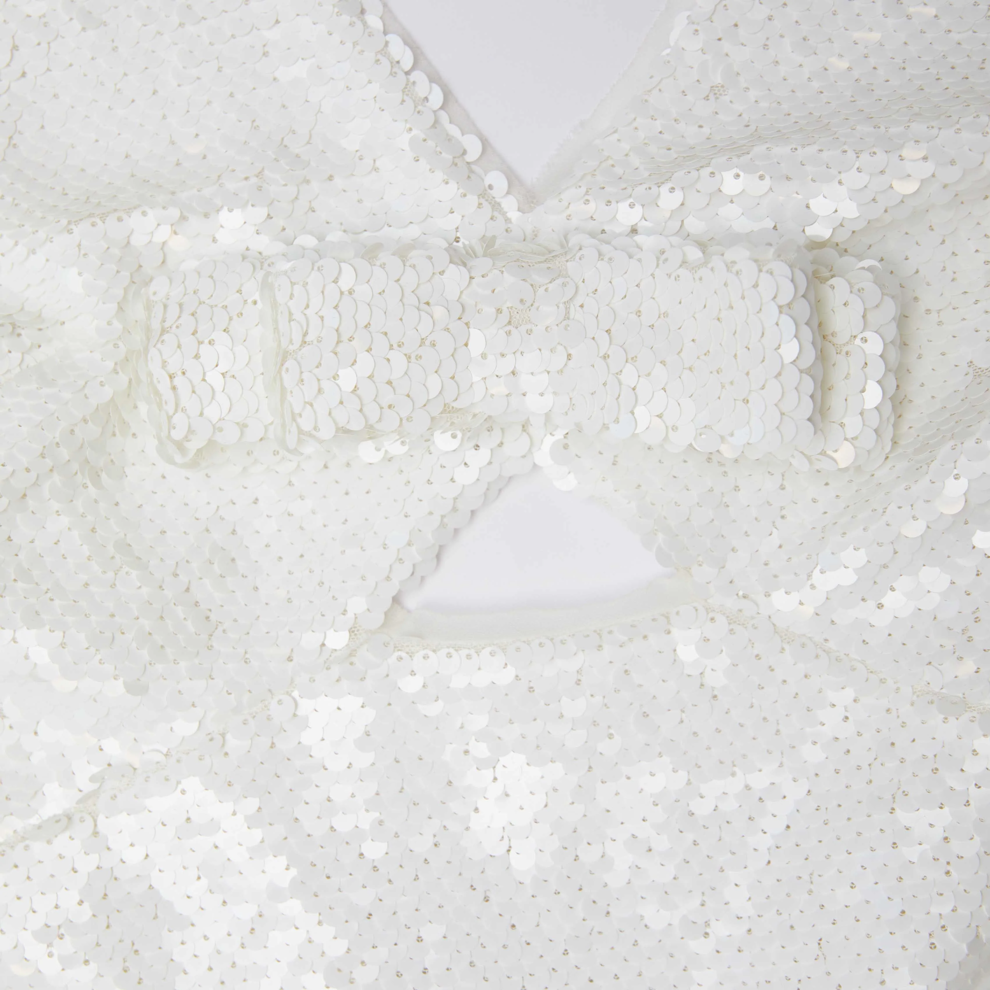 White Sequin Mini Dress - Image 5