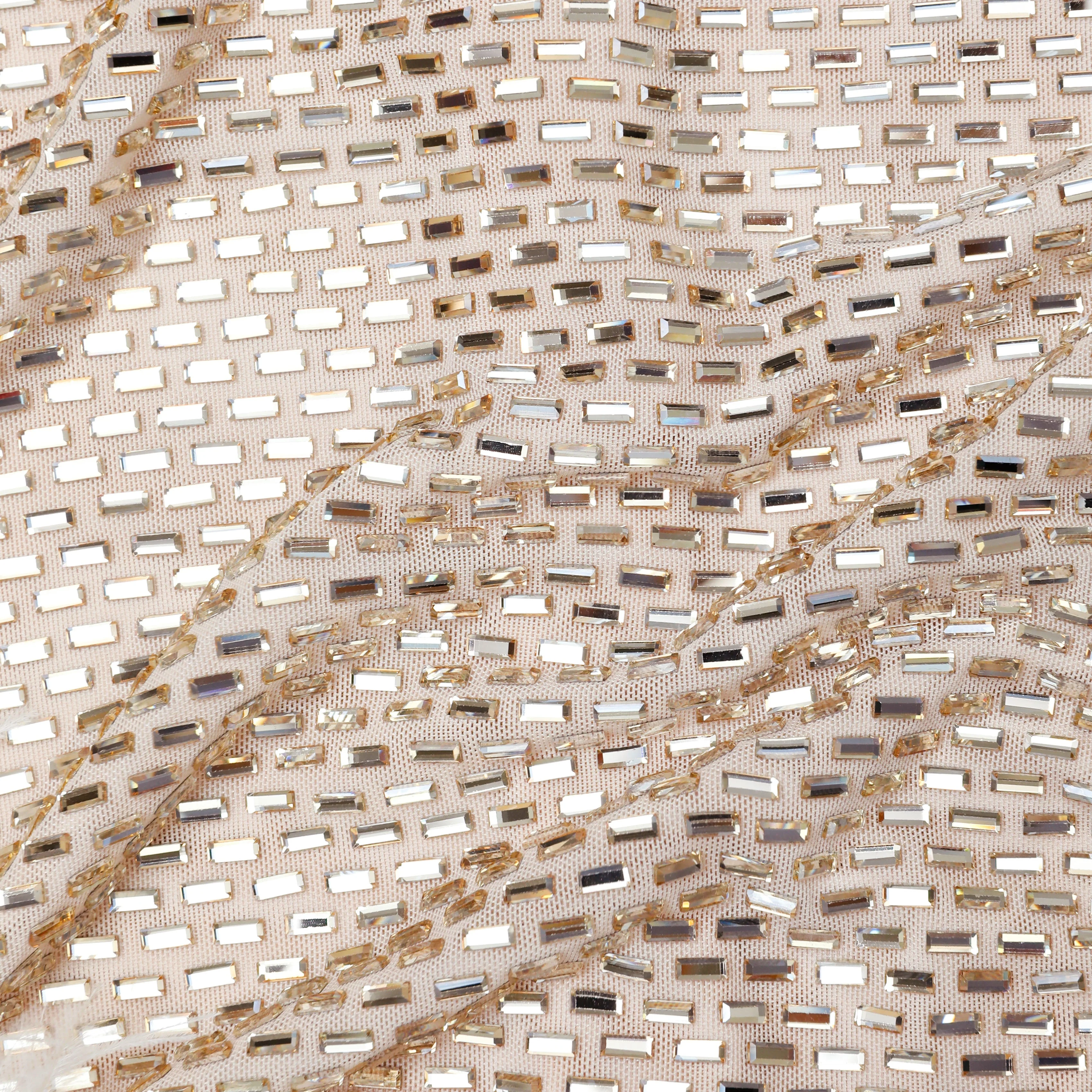 Champagne Rhinestone Drape Top - Image 5