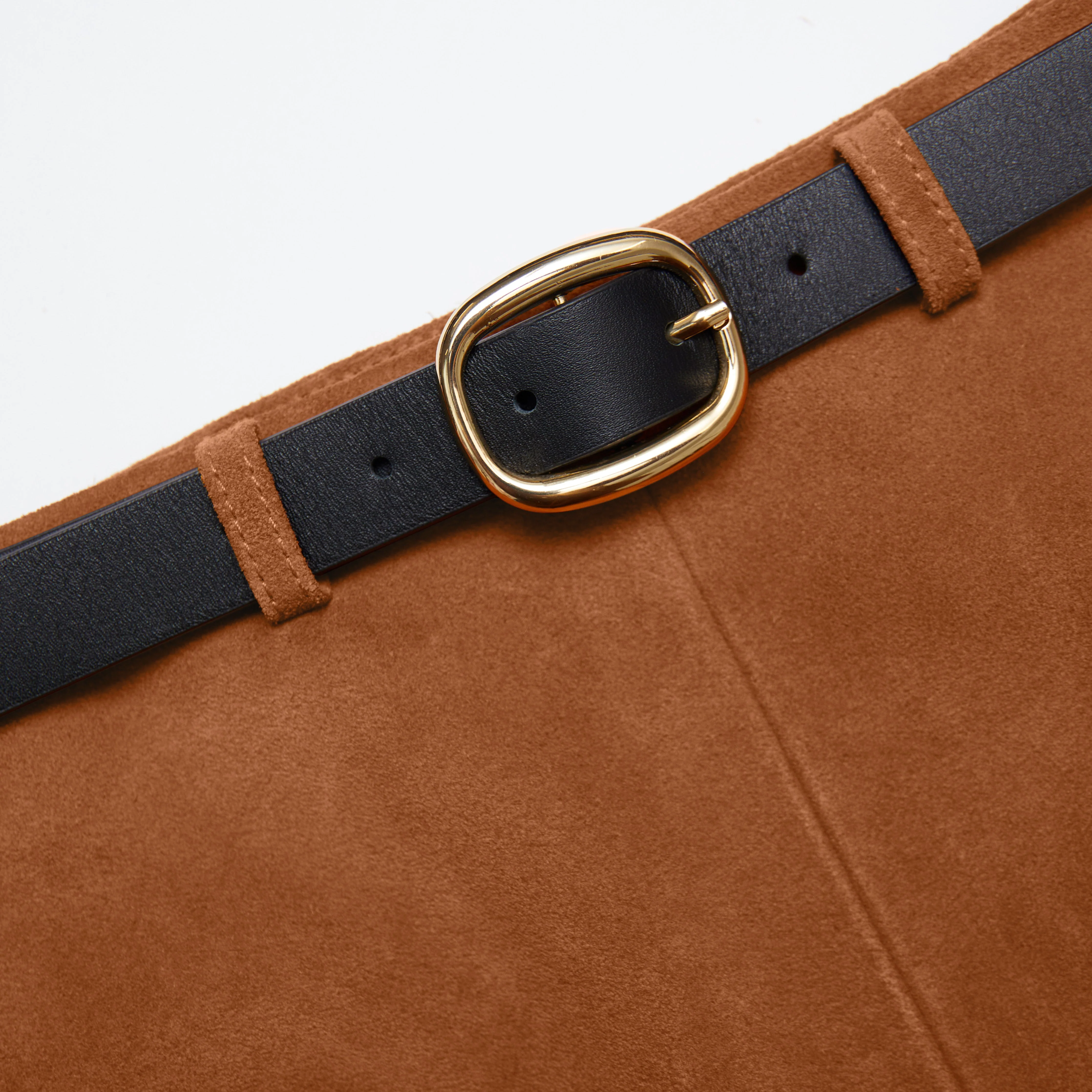 Brown Suede Shorts - Image 5