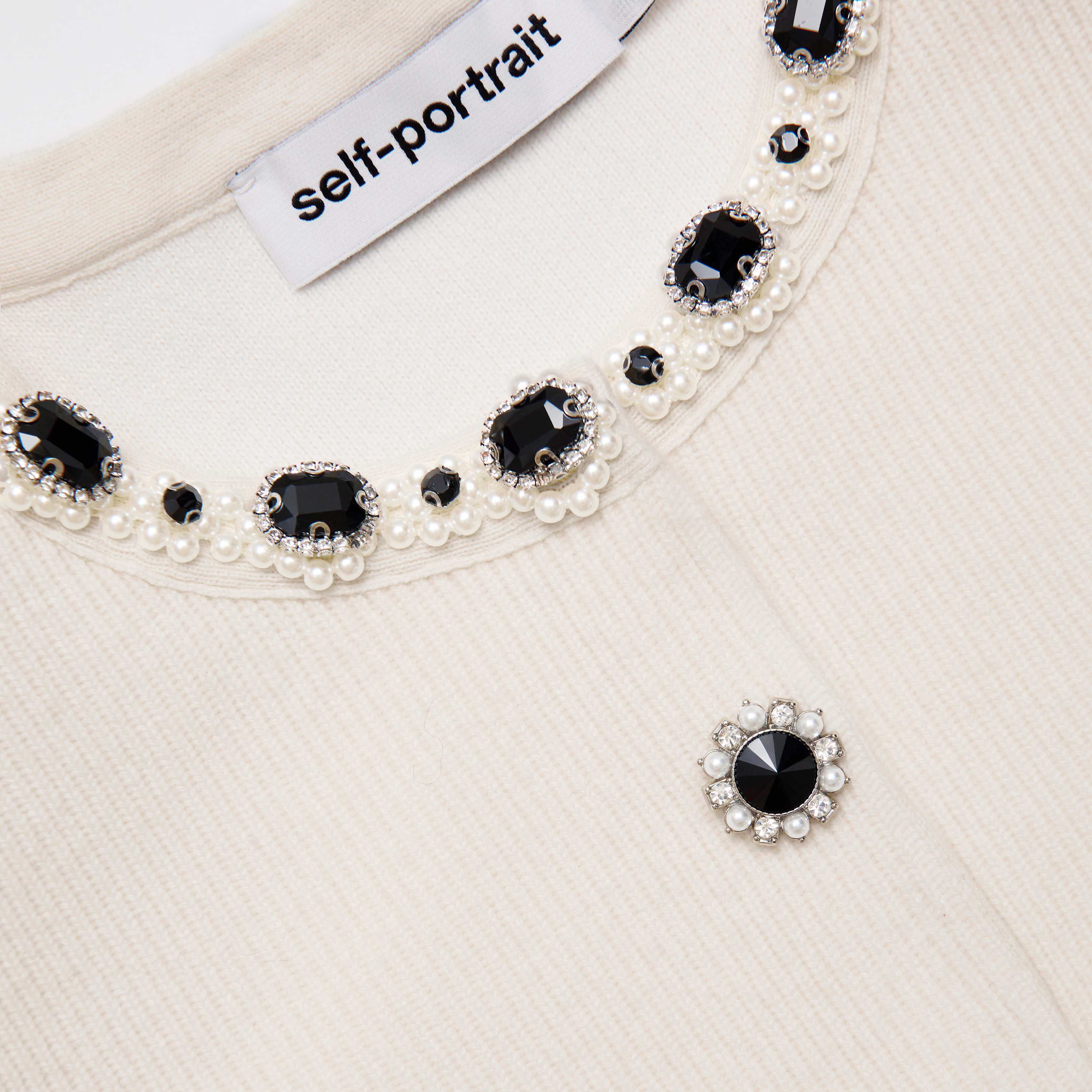 Cream Embellished Cardigan - Image 6