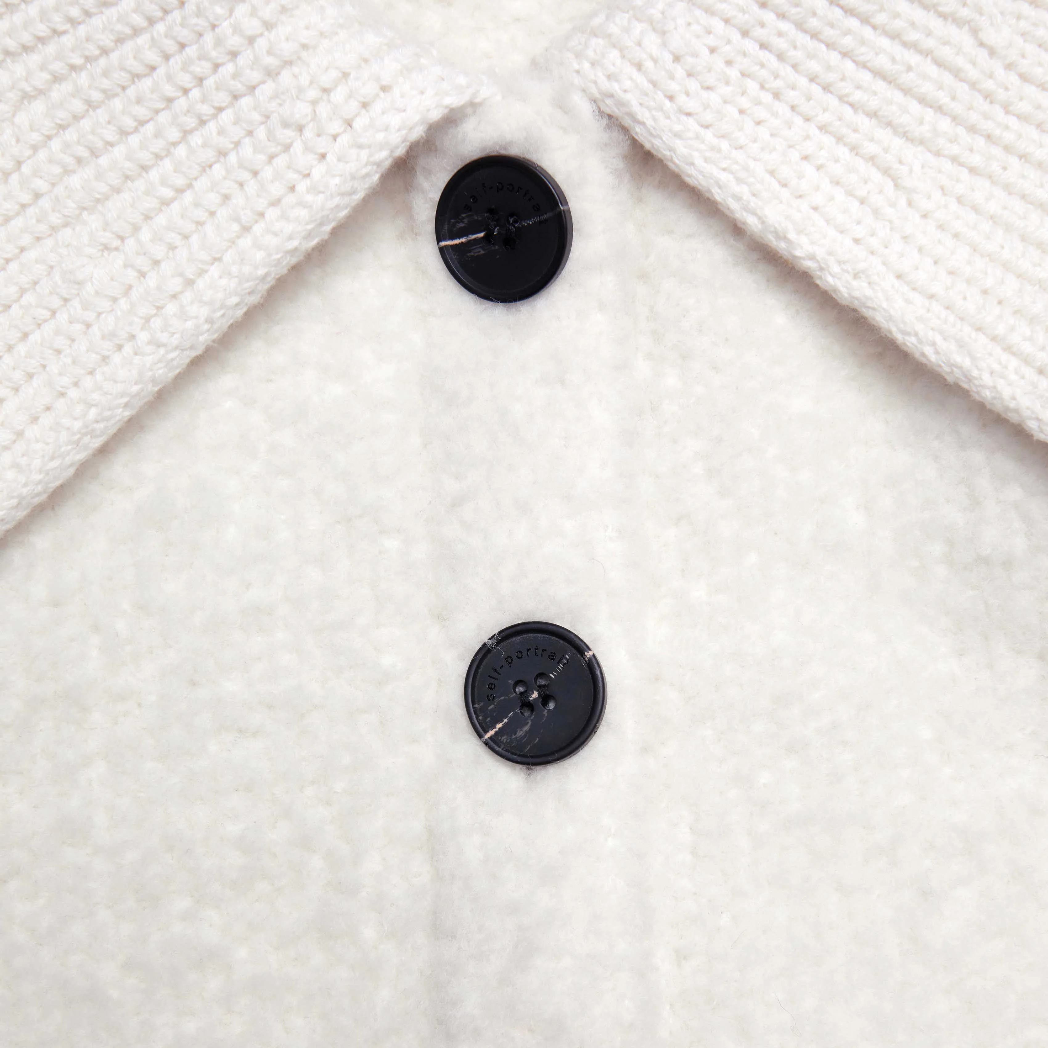 Cream Fluffy Knit Cardigan - Image 5