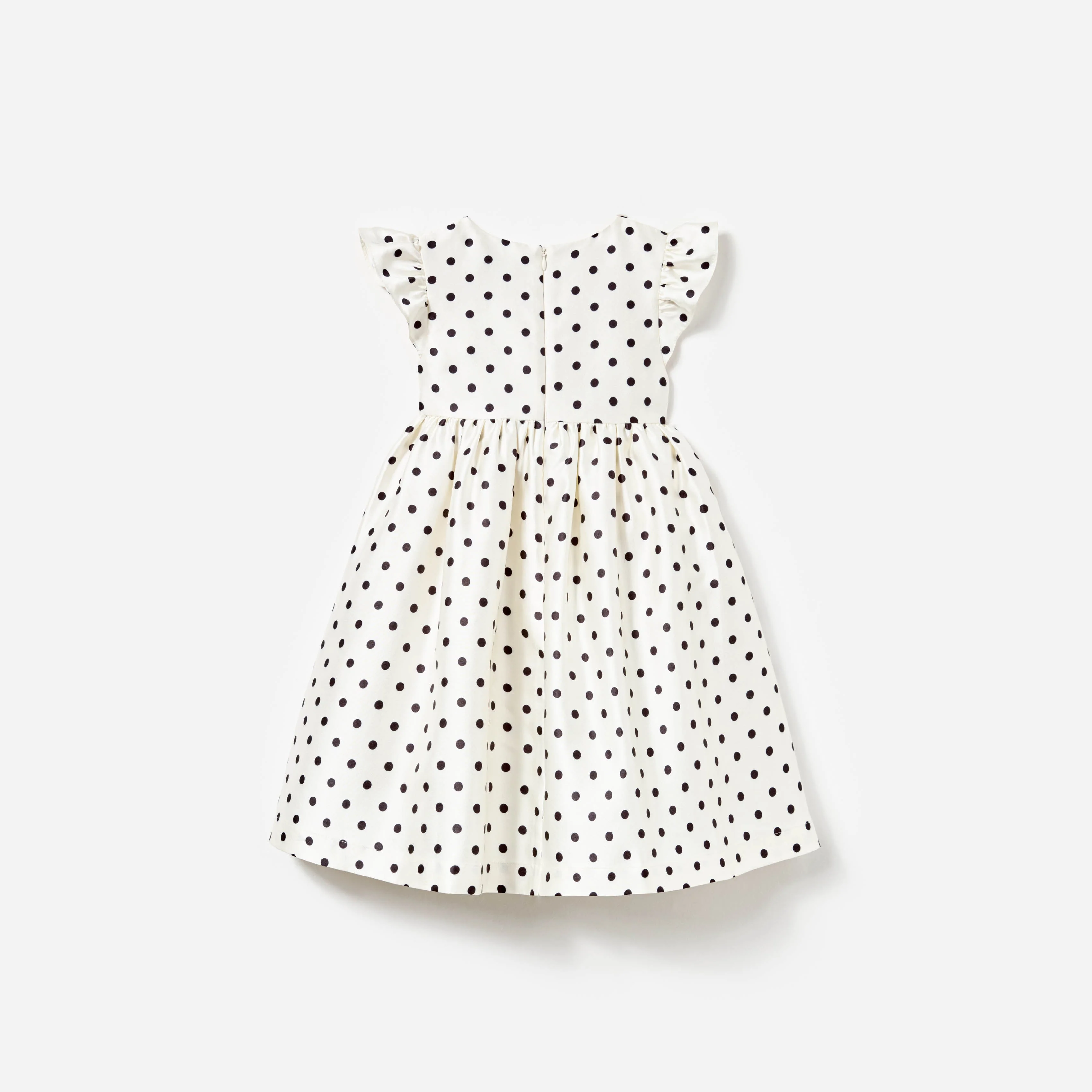 Cream Polka Dot Taffeta Dress - Image 2