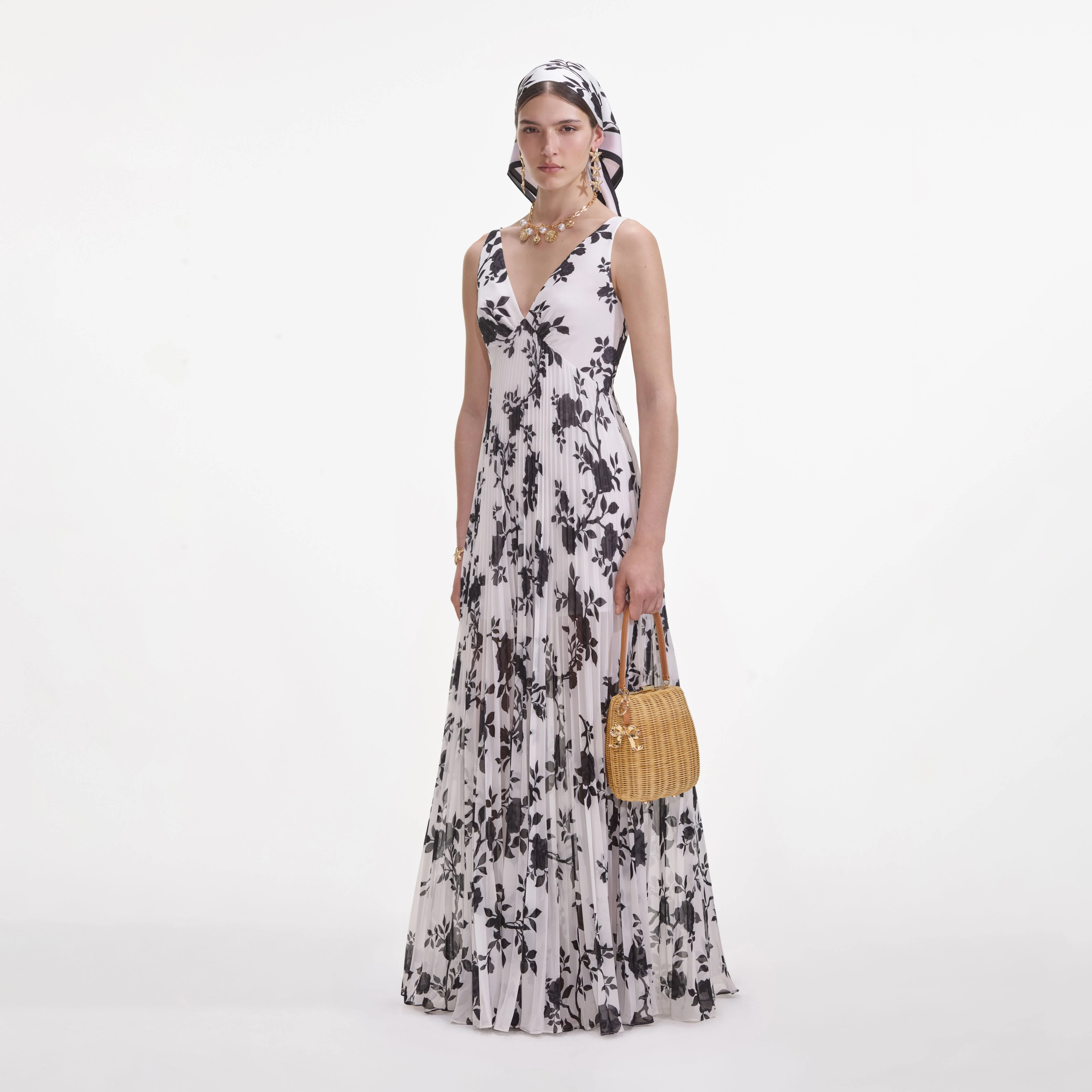 Floral Print Chiffon Maxi Dress - Image 2