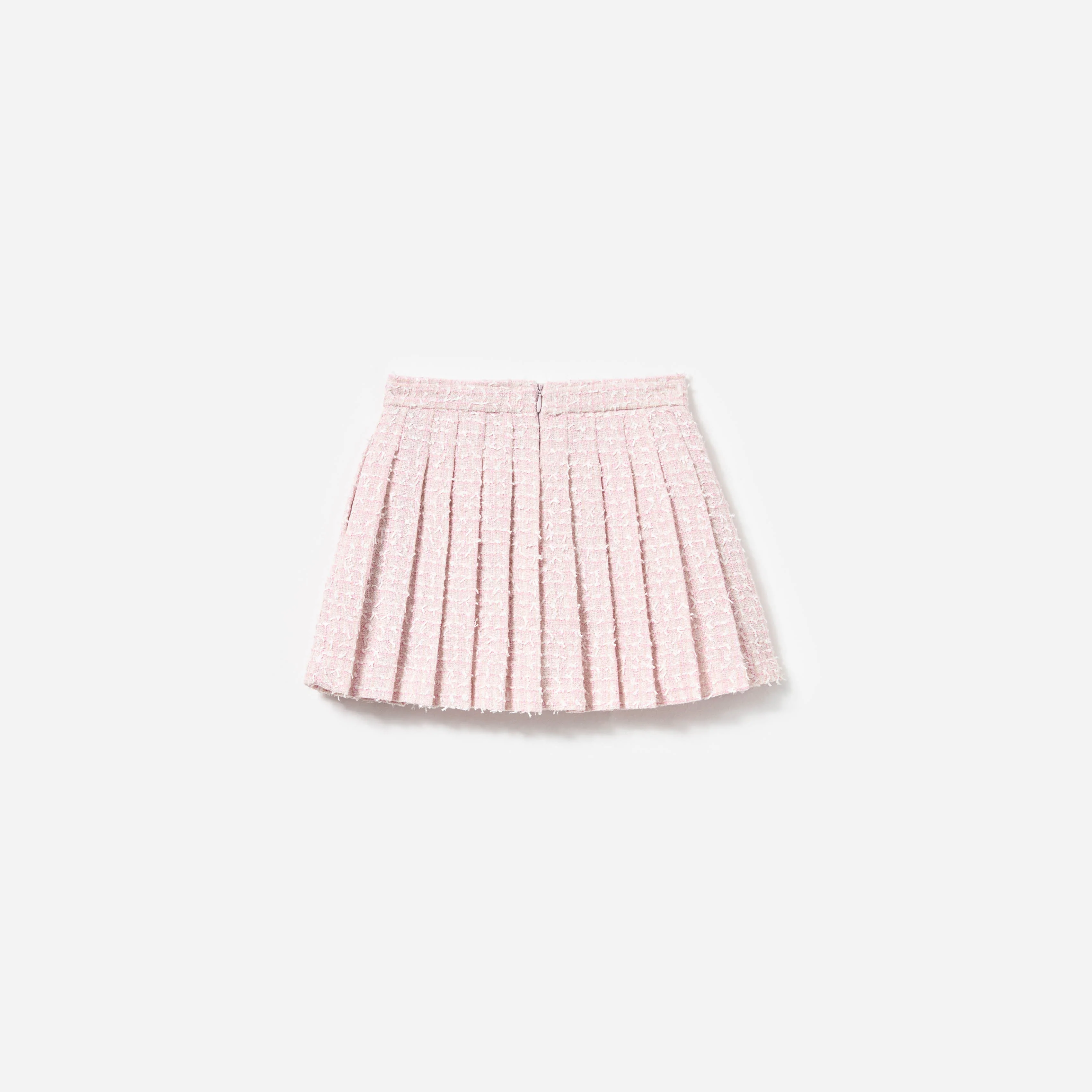 Pink Bow Boucle Skirt - Image 2