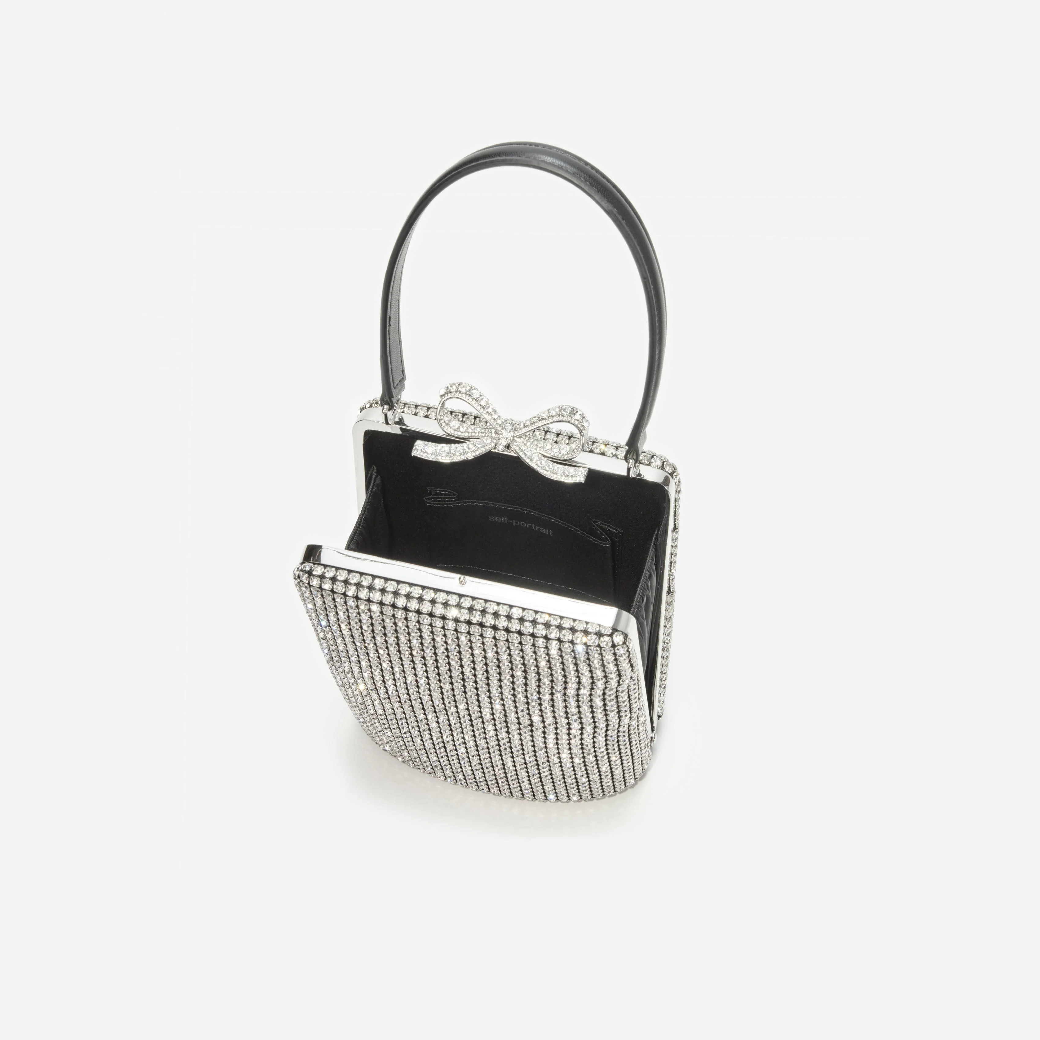 Silver Crystal Fishnet Bag - Image 4
