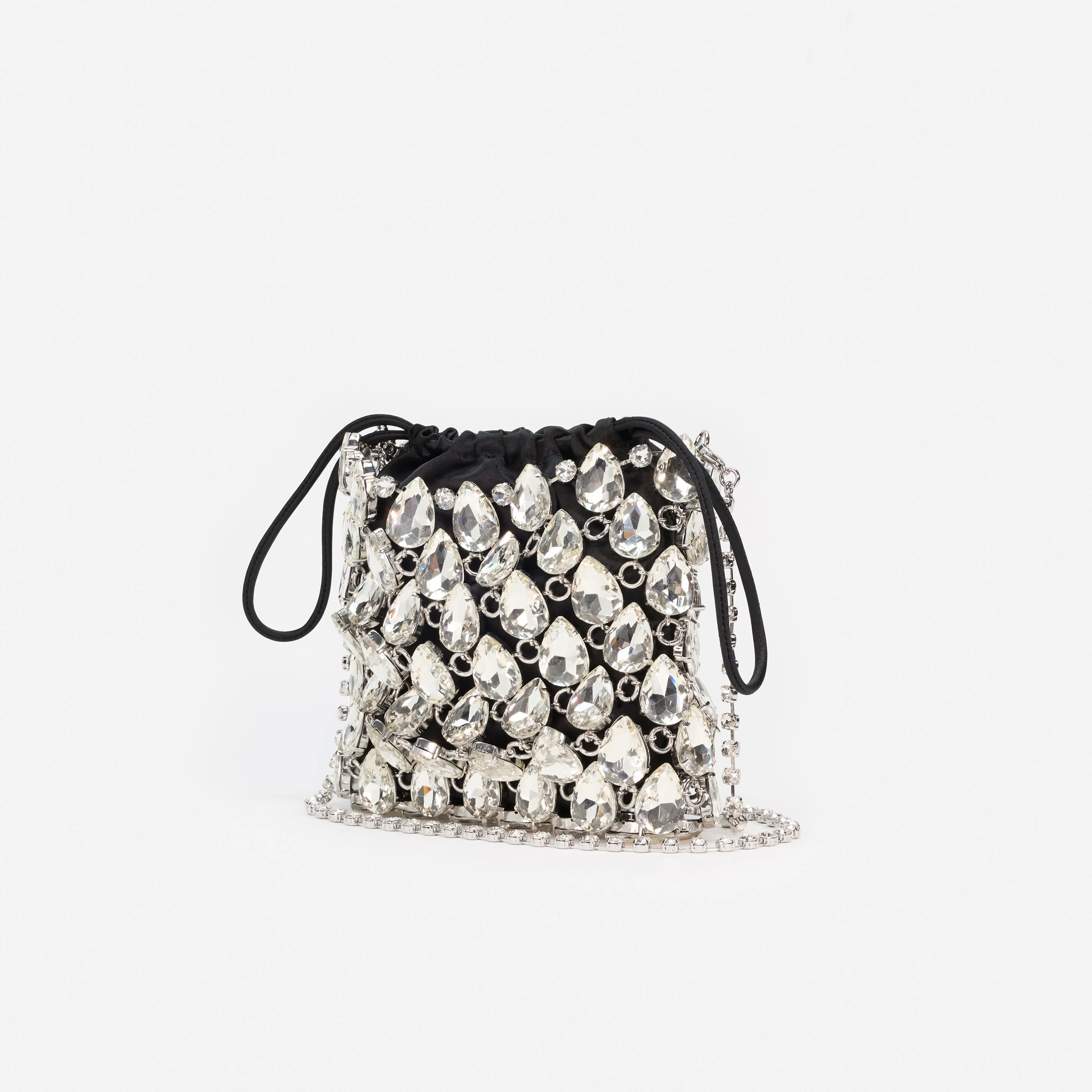 Silver Crystal Chainmail Mini Bag - Image 2